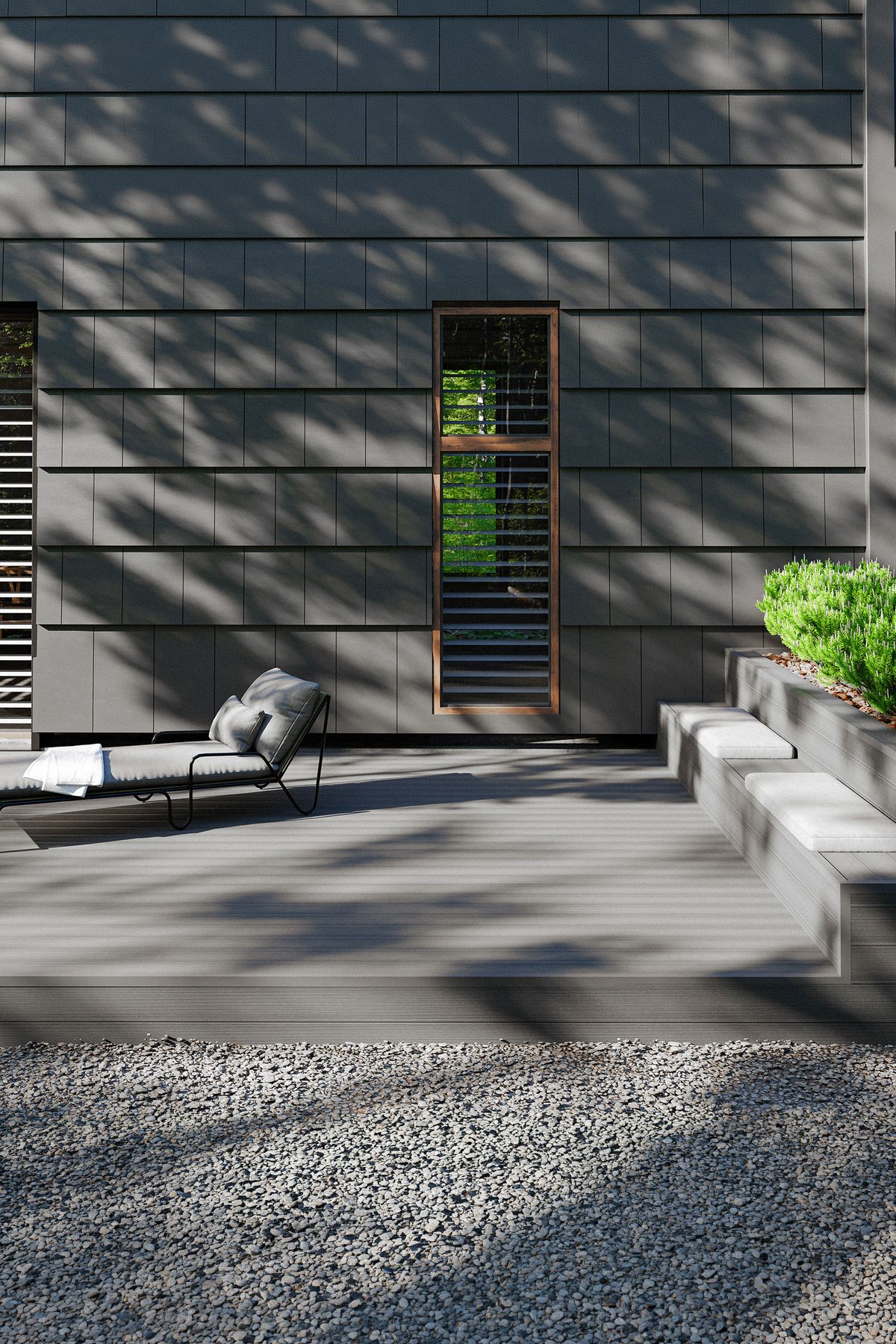 Bergdeck Balkon WPC teraszpadló - Antracit