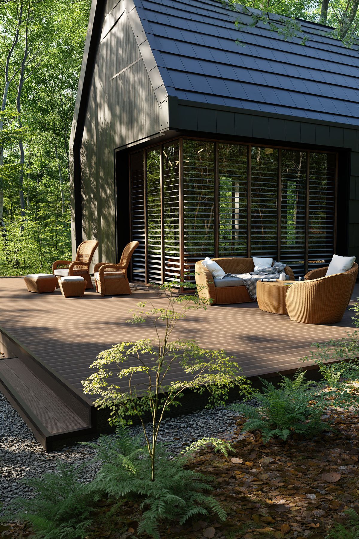 Bergdeck Balkon WPC teraszpadló - Dió