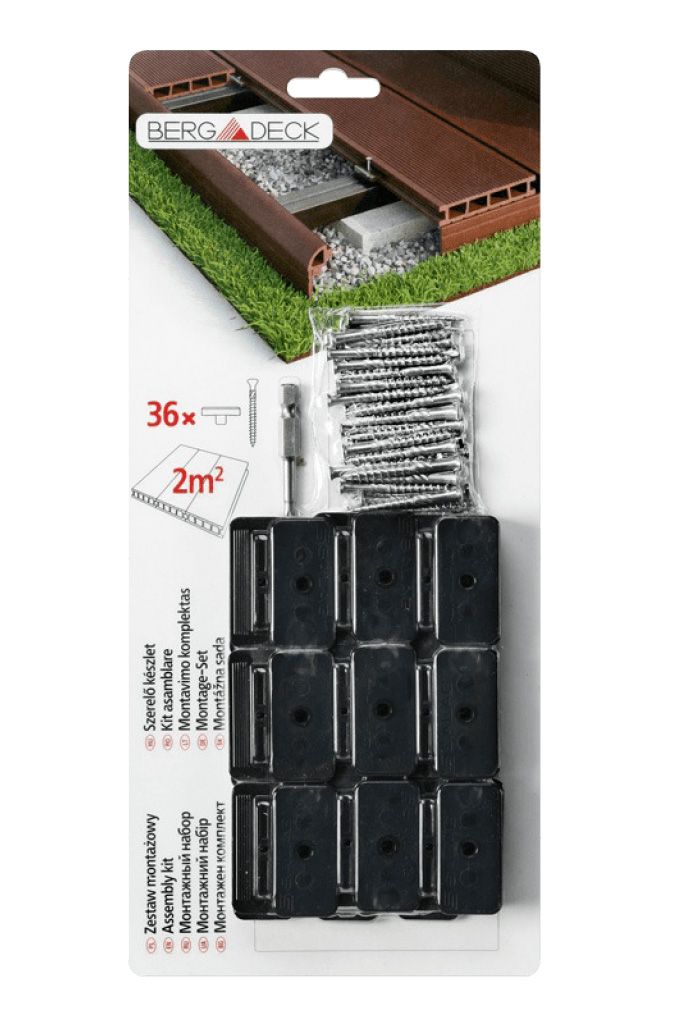Bergdeck WPC PVC rögzítőklipsz szett