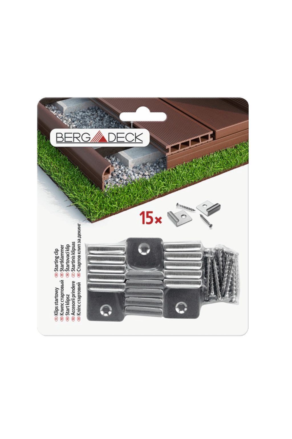 Bergdeck WPC Indító klipsz – Rögzítő