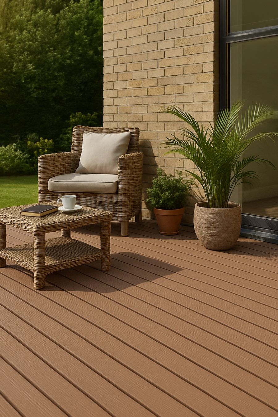 Bergdeck ECO WPC teraszpadló - Gesztenye