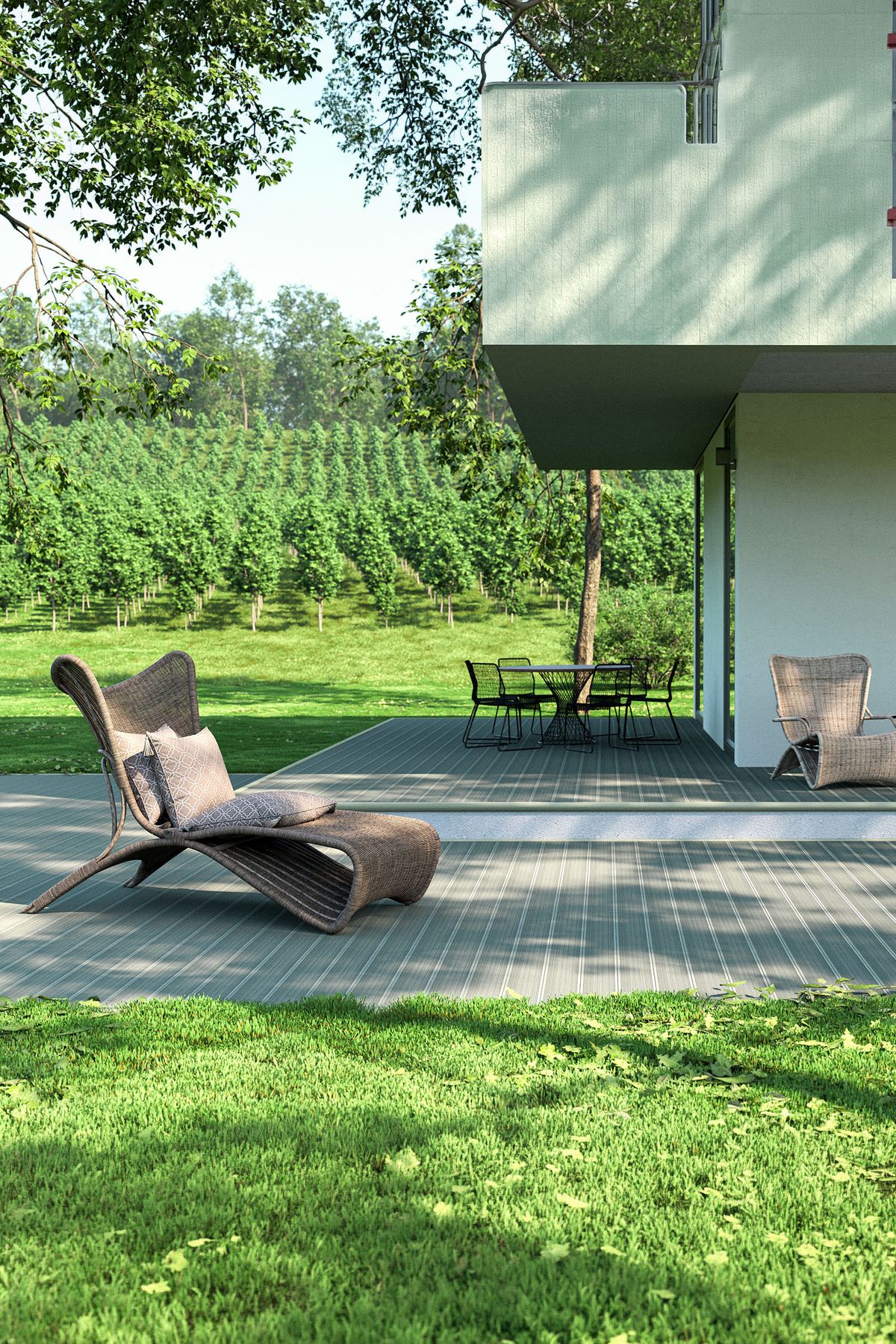 Bergdeck B150 WPC teraszpadló - Olivo, 240 cm