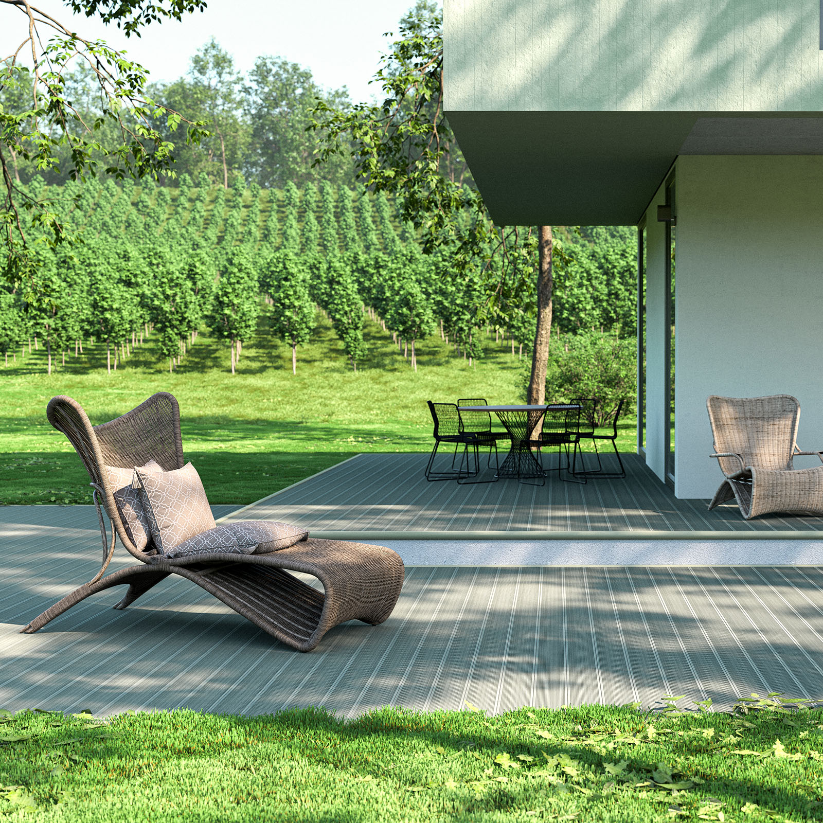 Bergdeck B150 WPC teraszpadló - Olivo, 240 cm