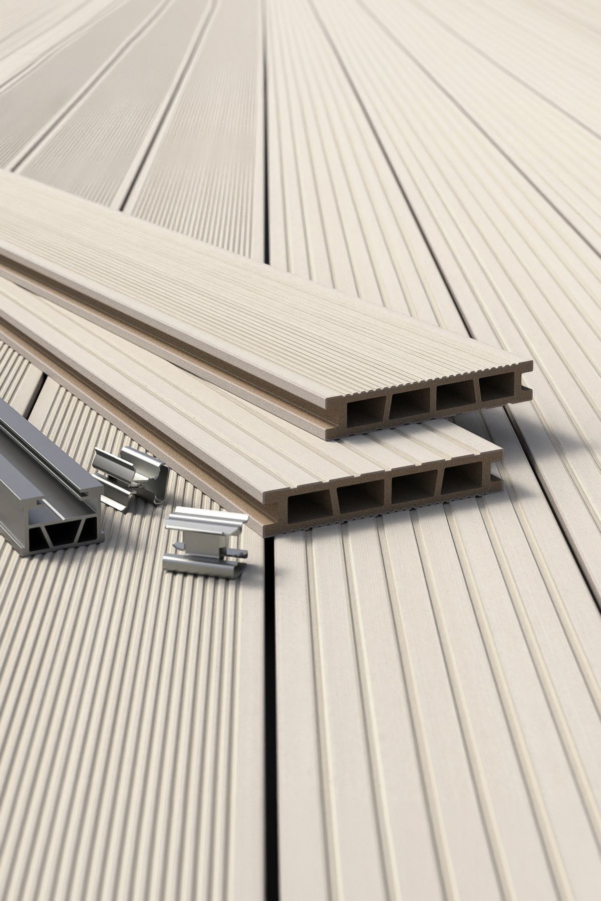 Bergdeck B150 WPC teraszpadló - Pino, 240 cm