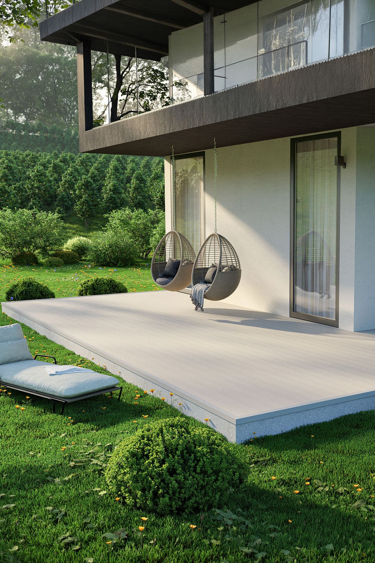 Bergdeck B150 WPC teraszpadló - Pino, 240 cm