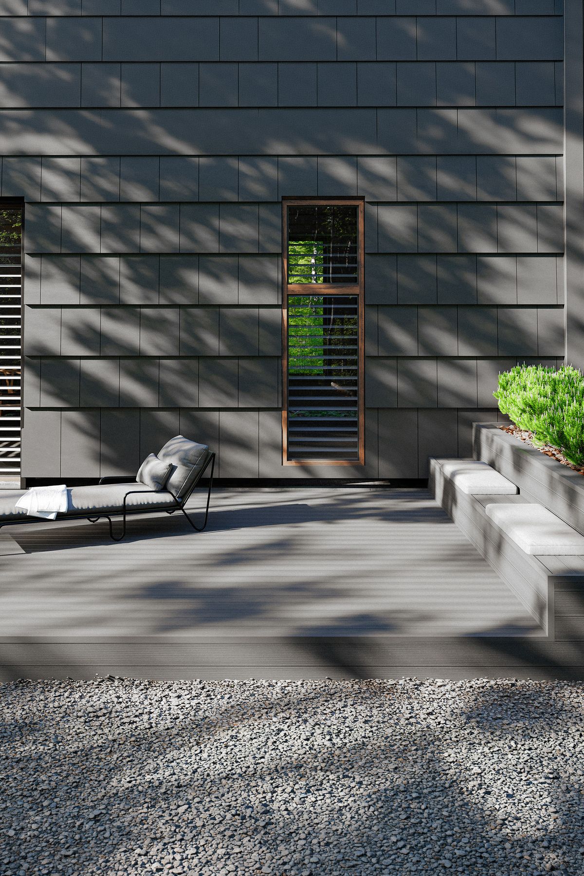 Bergdeck Pure WPC teraszpadló - Antracit