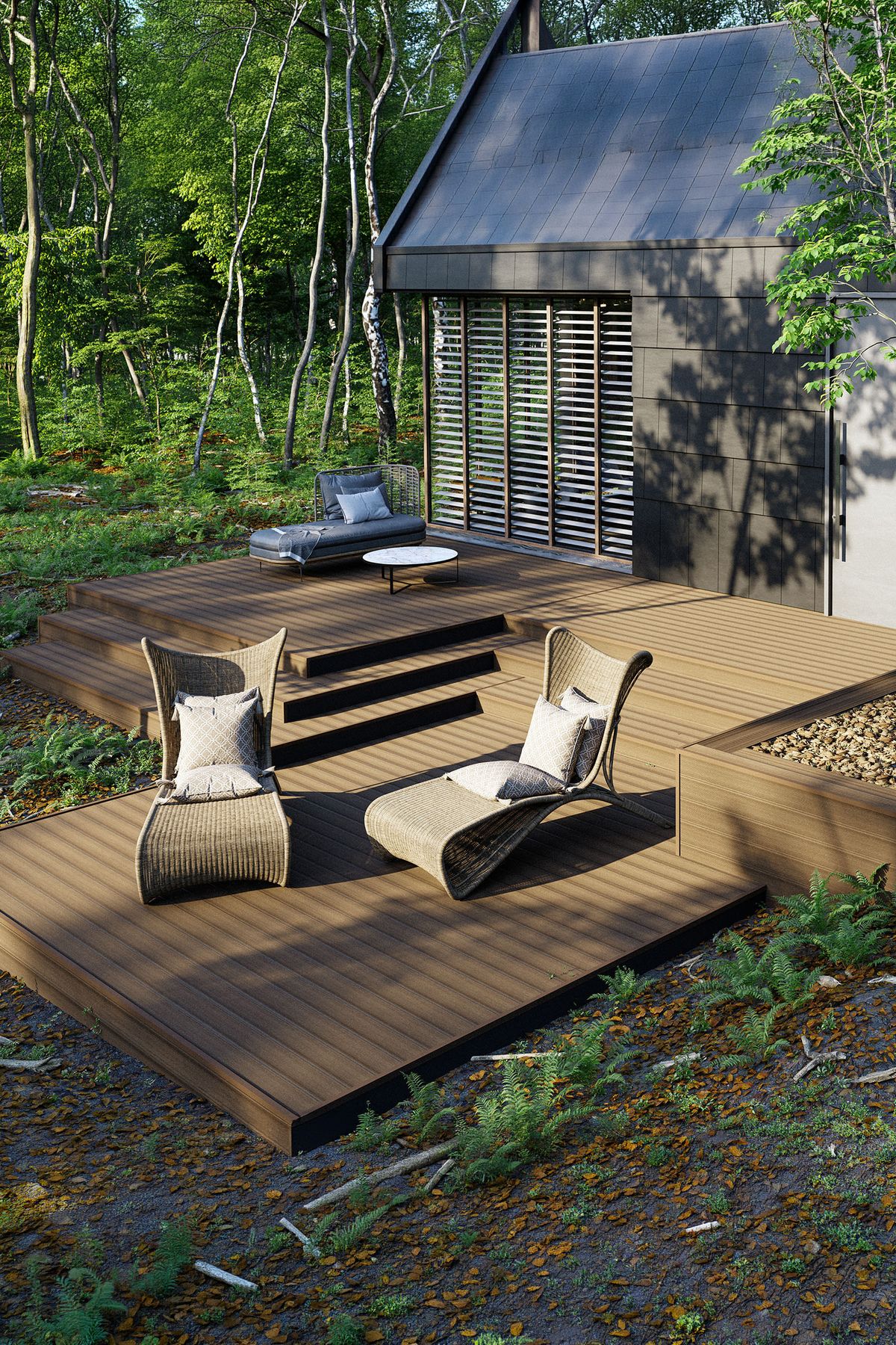 Bergdeck Pure WPC teraszpadló - Vad tikfa