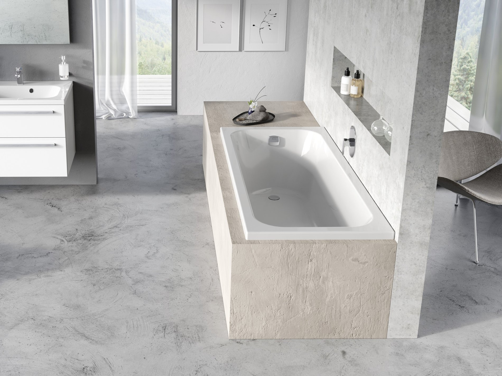 Ravak Chrome akrilkád 170x75 fehér – Téglalap alakú kádak