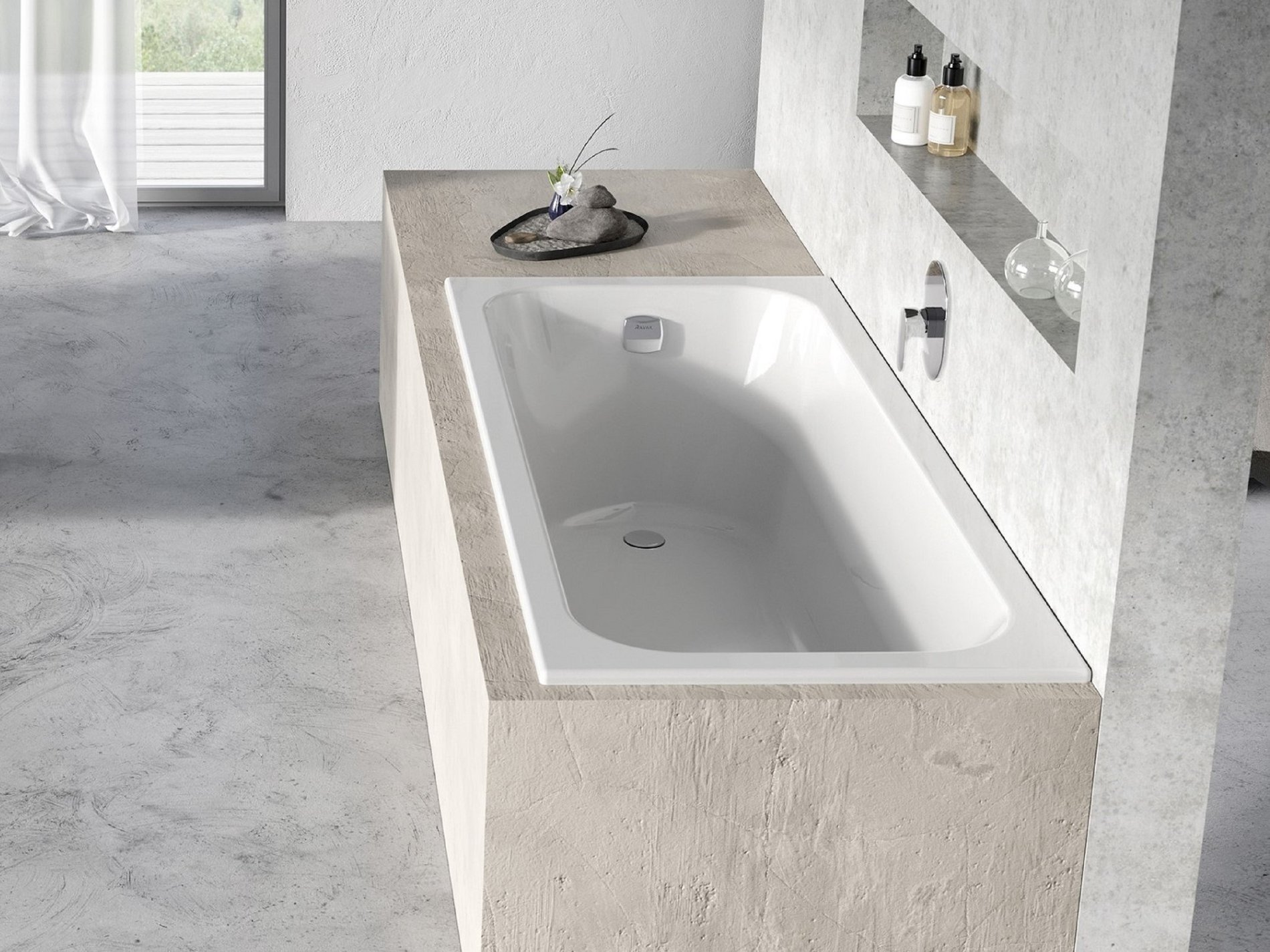 Ravak Chrome Slim kád 170x75 fehér – Téglalap alakú kádak