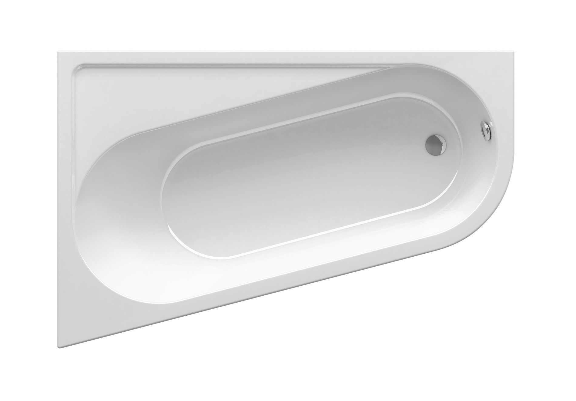 Ravak Chrome akrilkád 170x105 balos, fehér – Sarokkádak