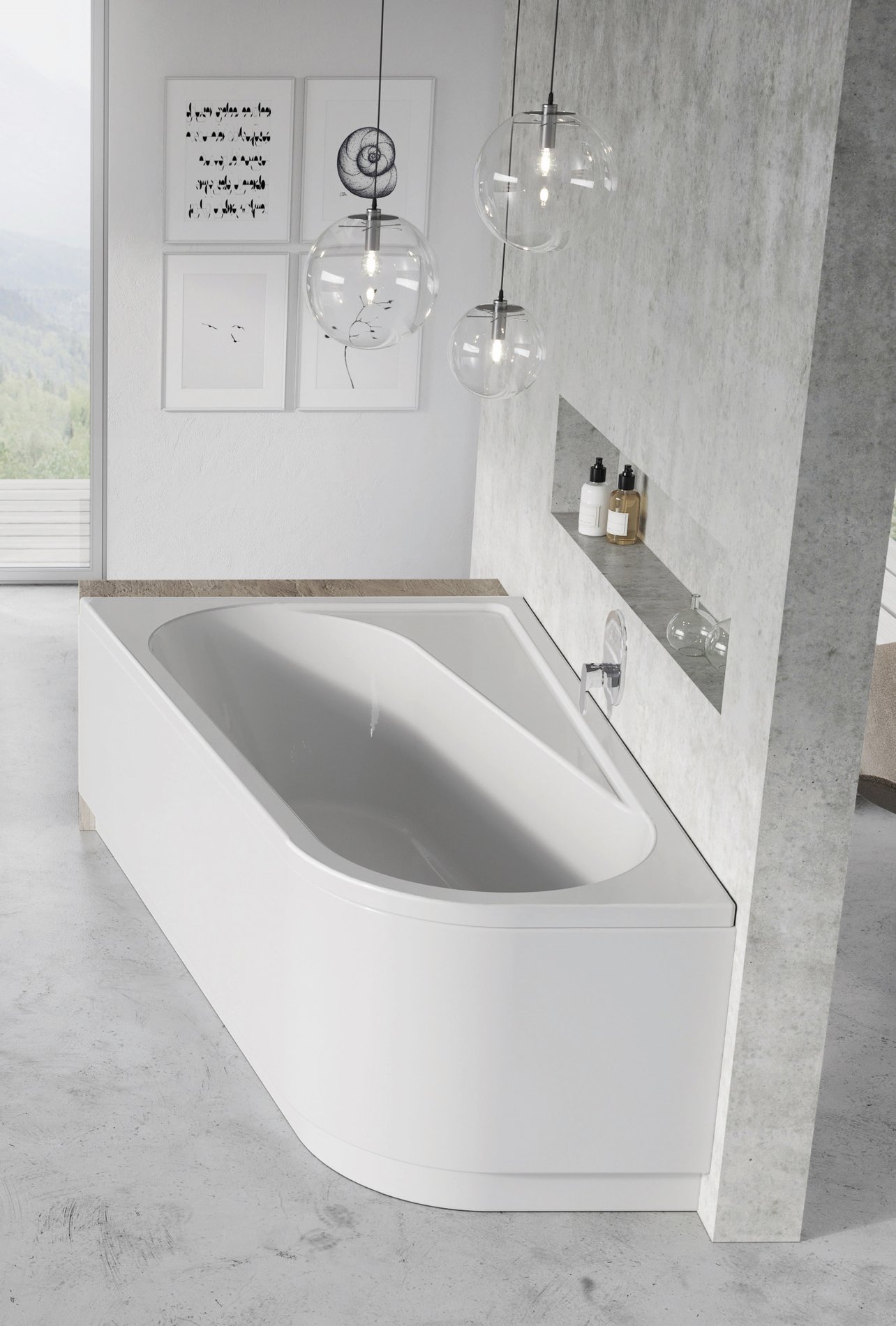 Ravak Chrome akrilkád 170x105 balos, fehér – Sarokkádak
