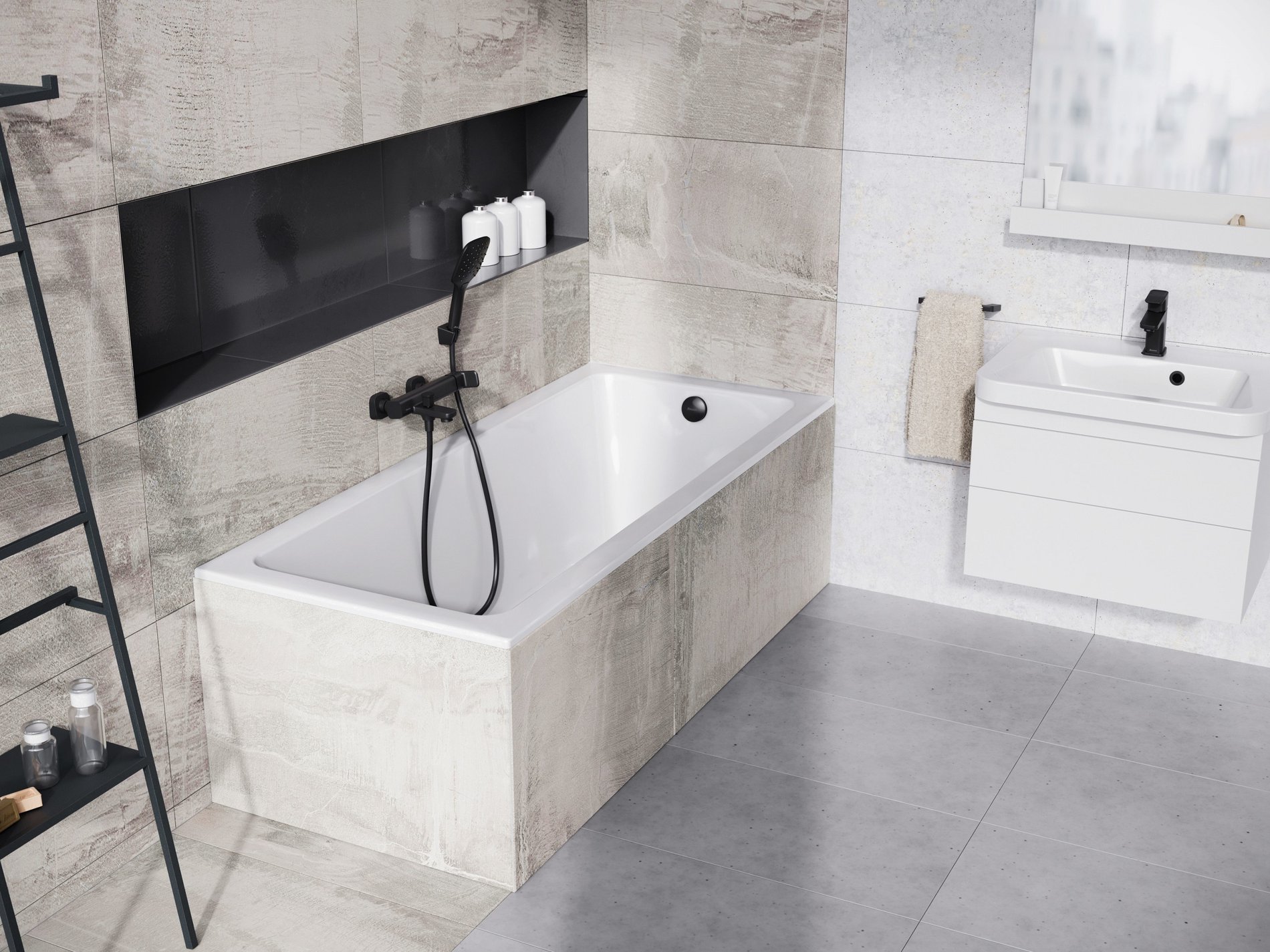Ravak 10° akrilkád Slim 170x75 fehér – Téglalap alakú kádak