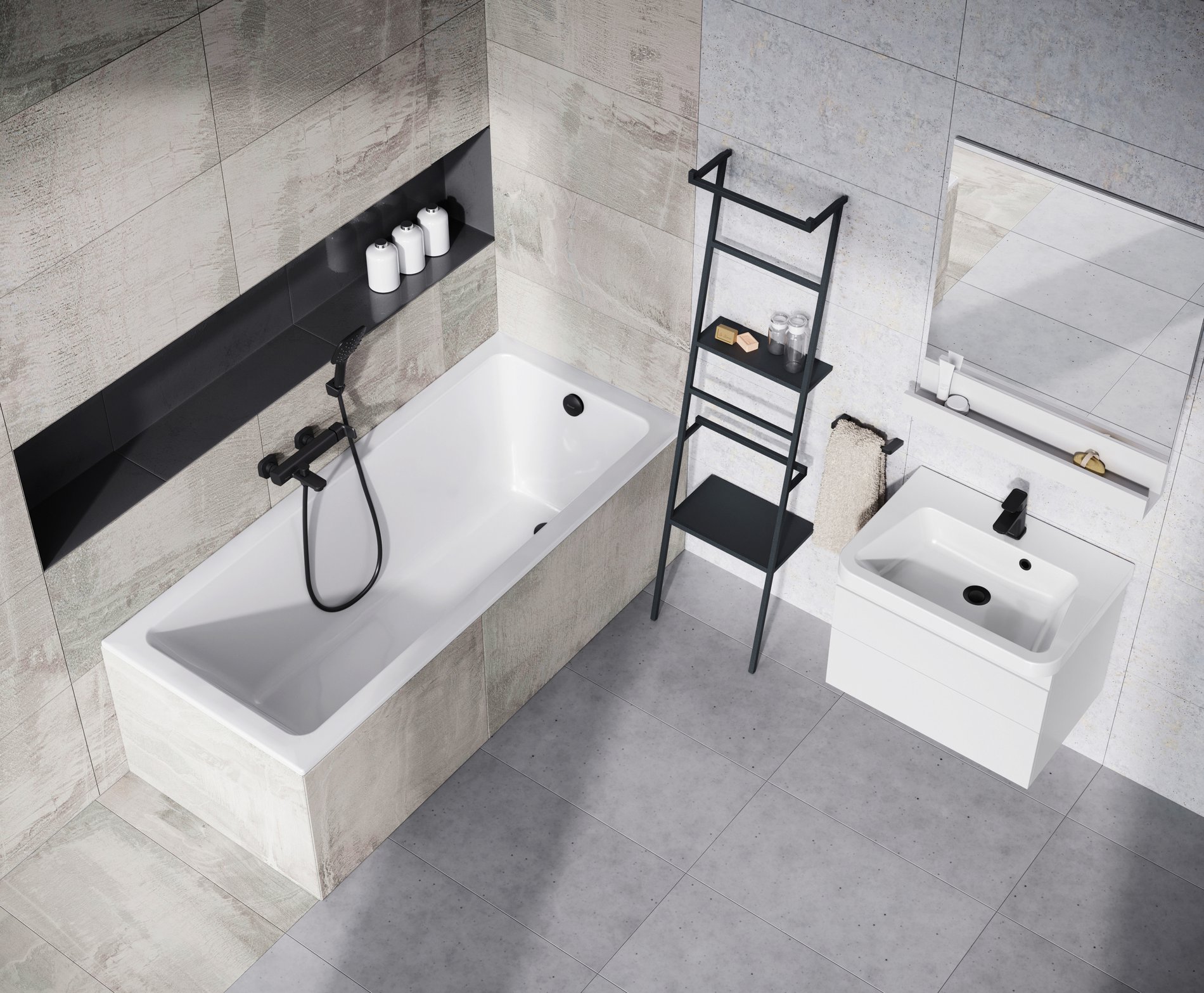 Ravak 10° akrilkád Slim 170x75 fehér – Téglalap alakú kádak