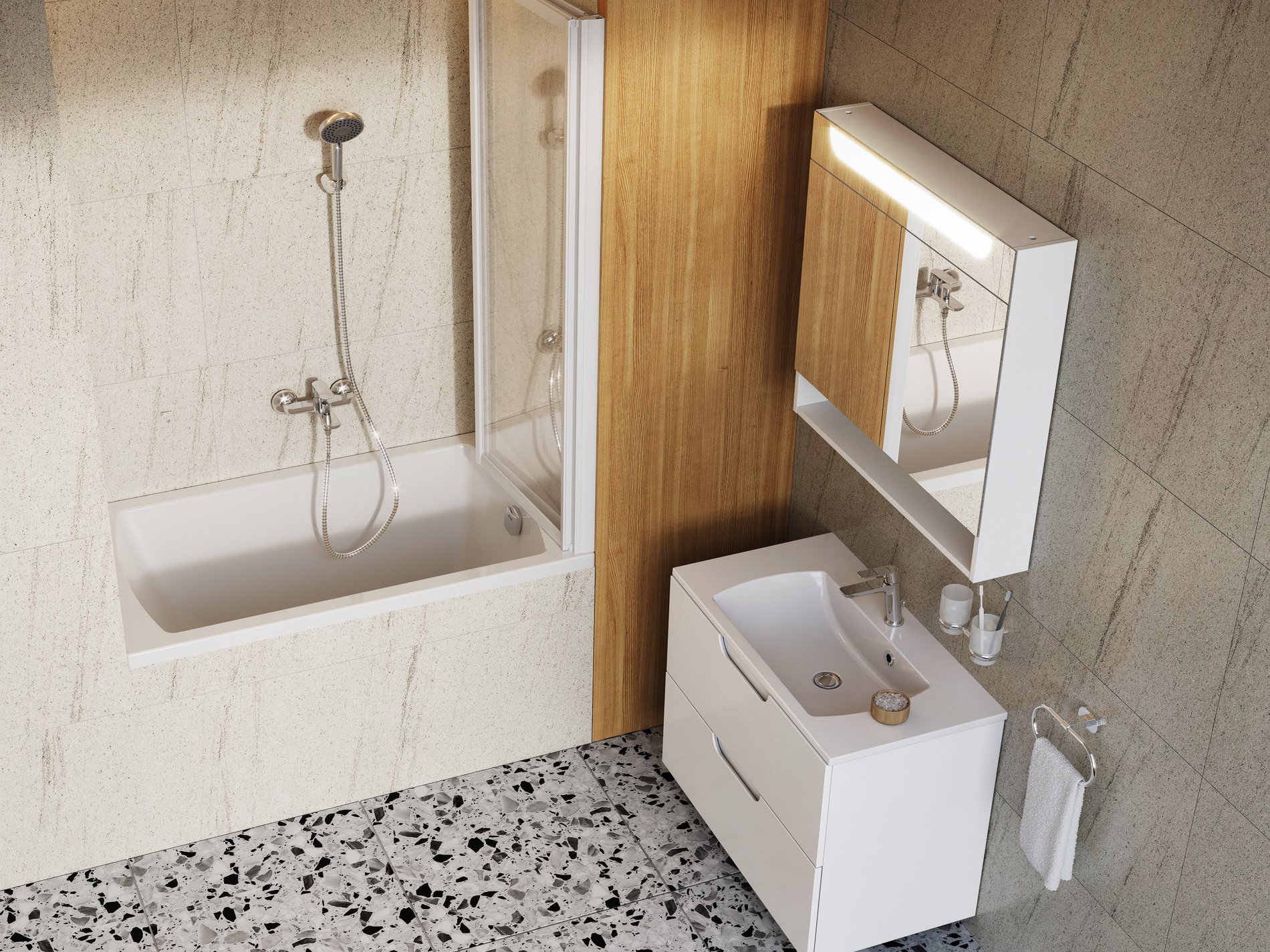 Ravak Classic II 120x70 N akrilkád fehér – Téglalap alakú kádak