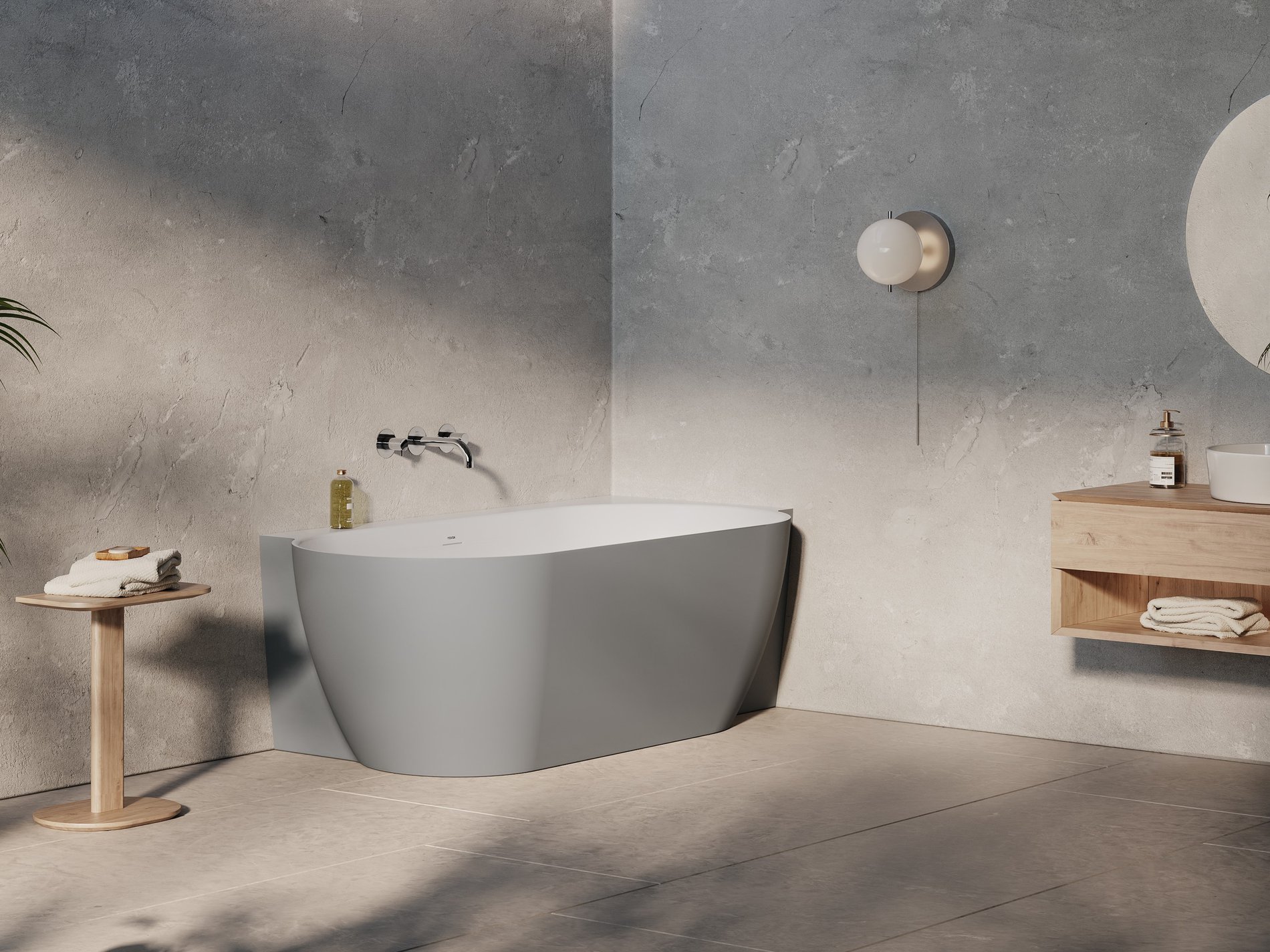 Ravak Freedom Corner II Tec 175x86 jobb, akrilkád, Smoke Grey/fehér, fehér/fekete/króm lefolyó – Szabadon álló kádak