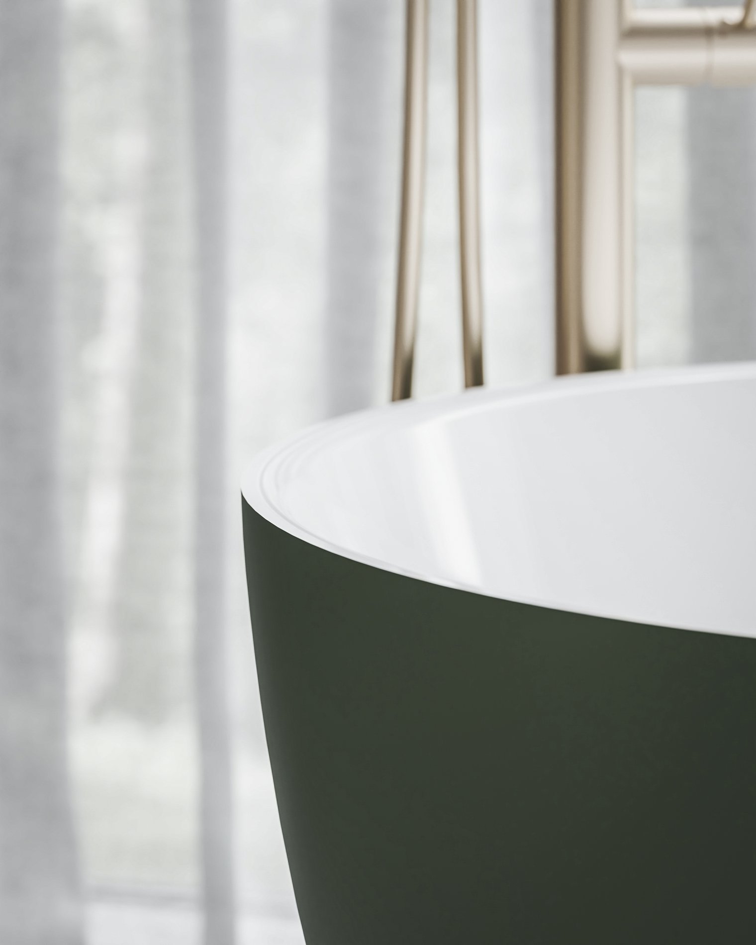 Ravak Freedom O Tec 170x77 akrilkád, Grey Green/fehér szabadonálló, fehér/fekete/króm lefolyó – Zöld, Szabadon álló kádak