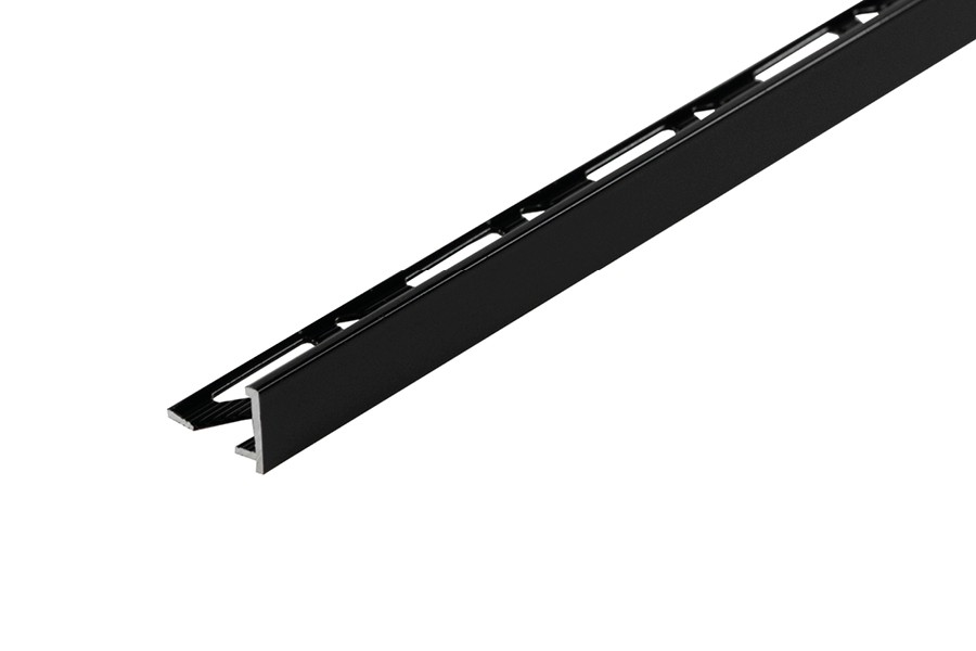 Bau Dekor ALU 10mm L profil Cezar fekete 2,5M szinterezett – Fém profilok