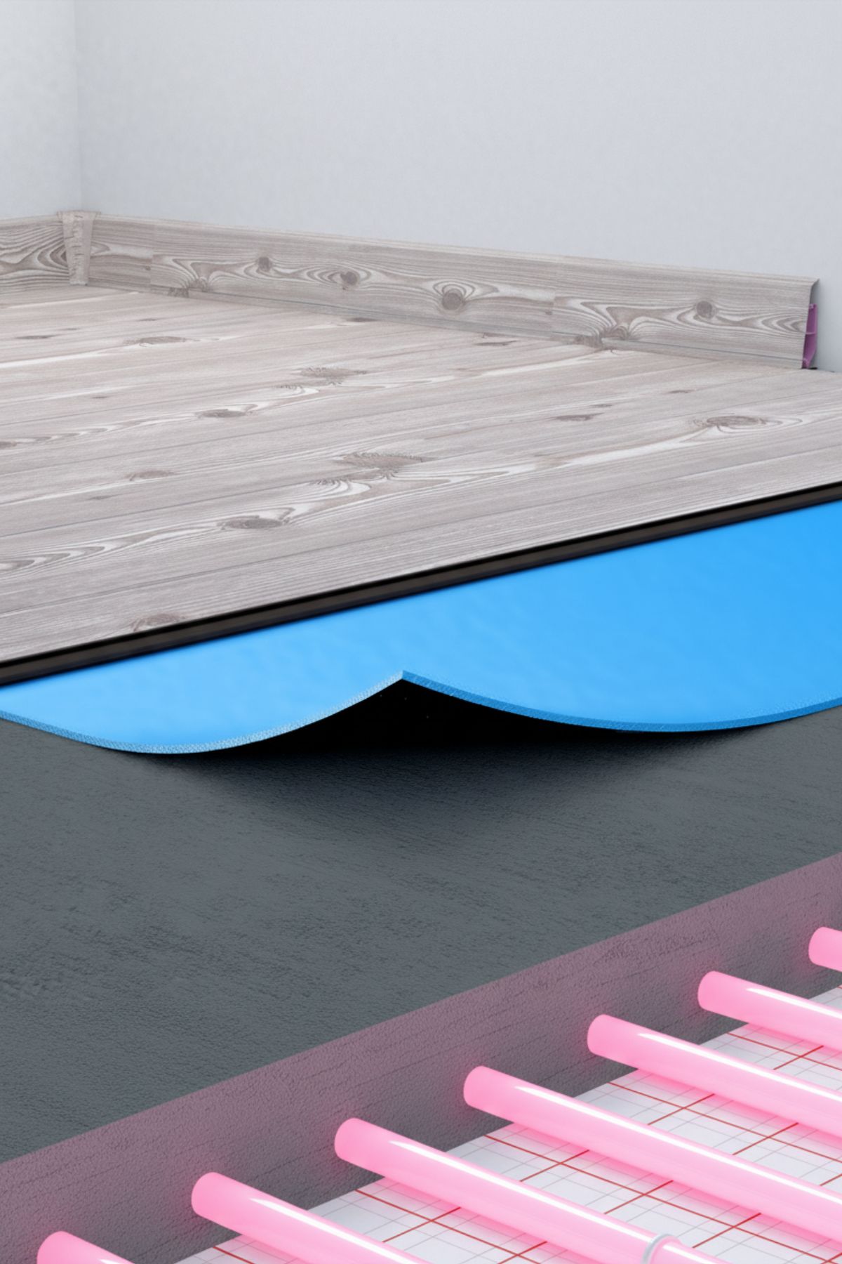 Cezar LVT alátét 10 m2, SPC padlóhoz – Kék, Padlóalátét