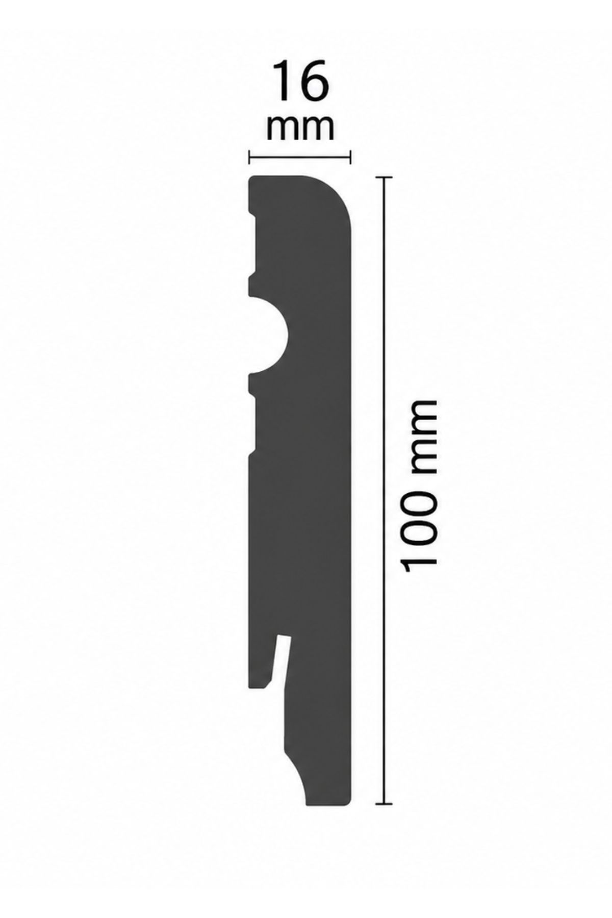 Cezar MDF100 festhető – Fehér, Szegőléc