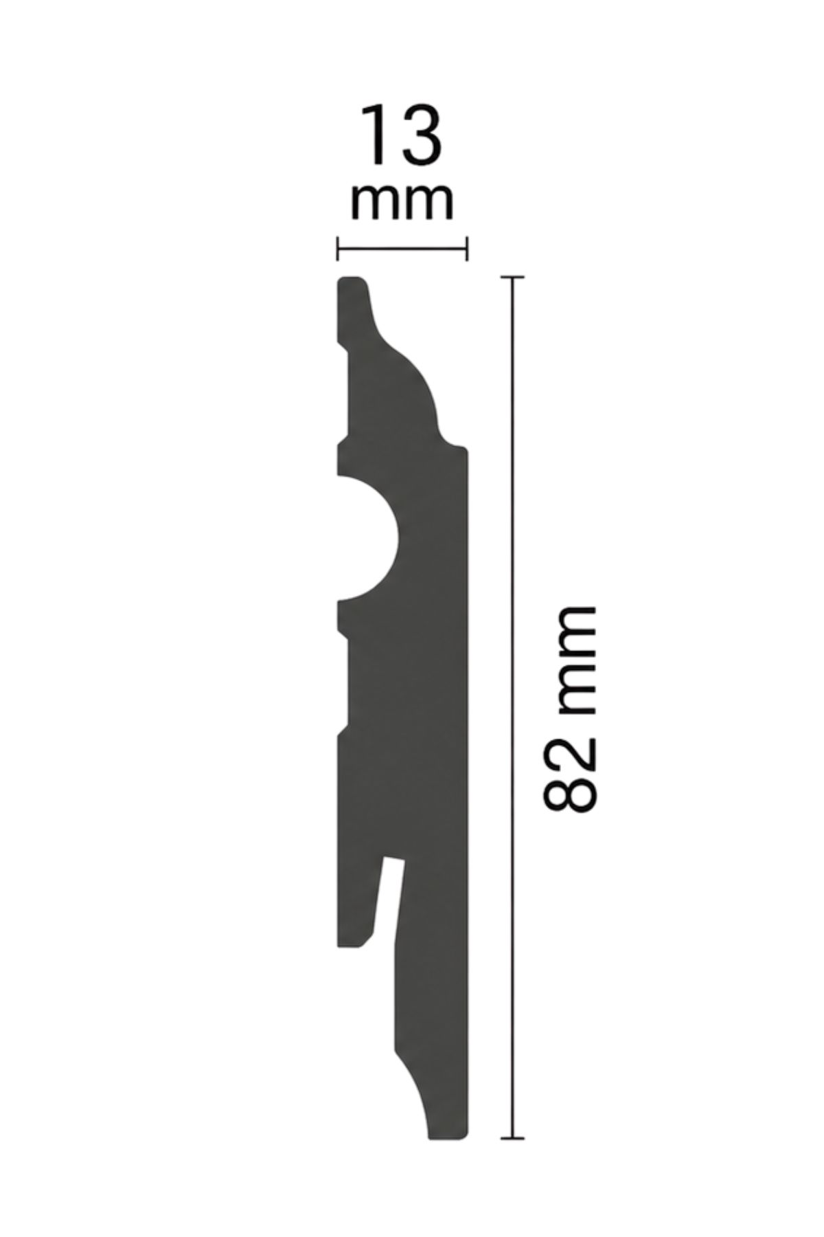 Cezar MDF82 festhető – Fehér, Szegőléc