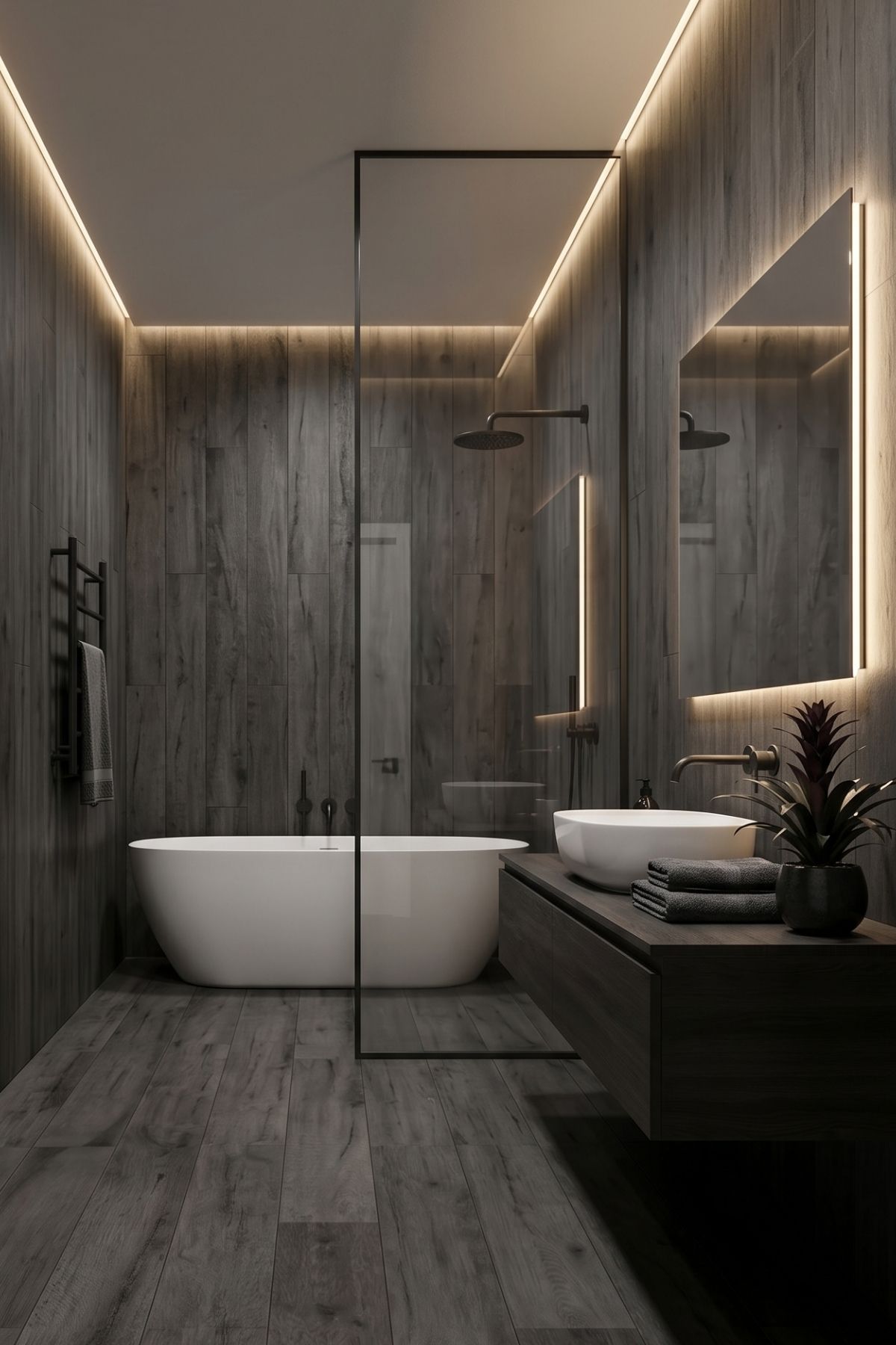 Ceramin SPC fal Simane Ruby Black 3,2mm – Sötét Szürke, SPC / Vinyl falburkolat