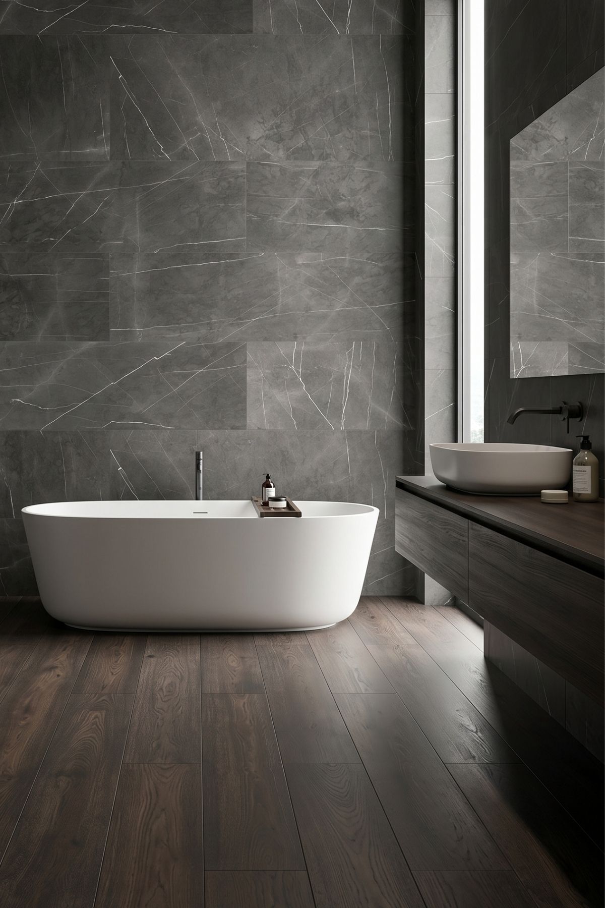Ceramin SPC fal Moonstone Grey 3mm – Márvány, SPC / Vinyl falburkolat