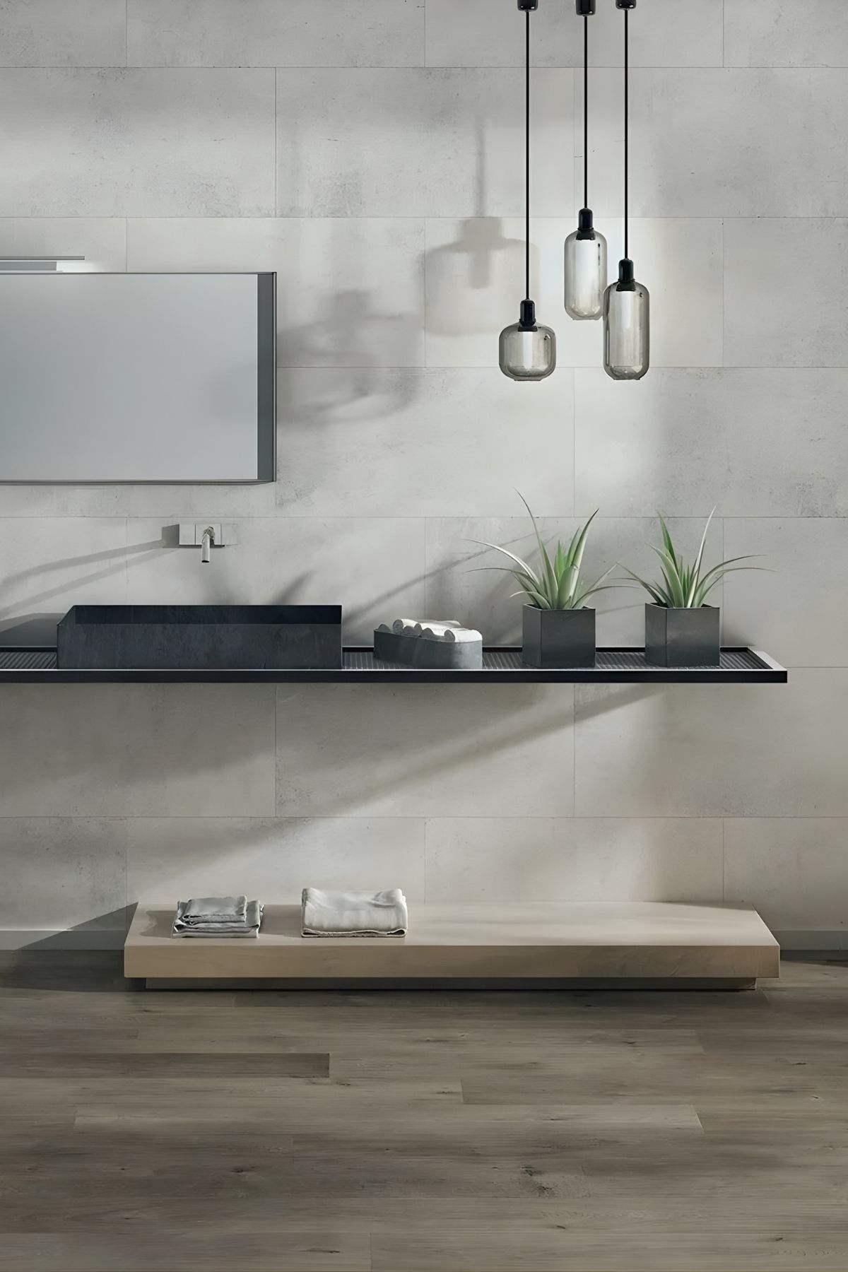 Ceramin SPC padló Gedanum 3,6mm – Sötét Szürke, SPC / Vinyl padló