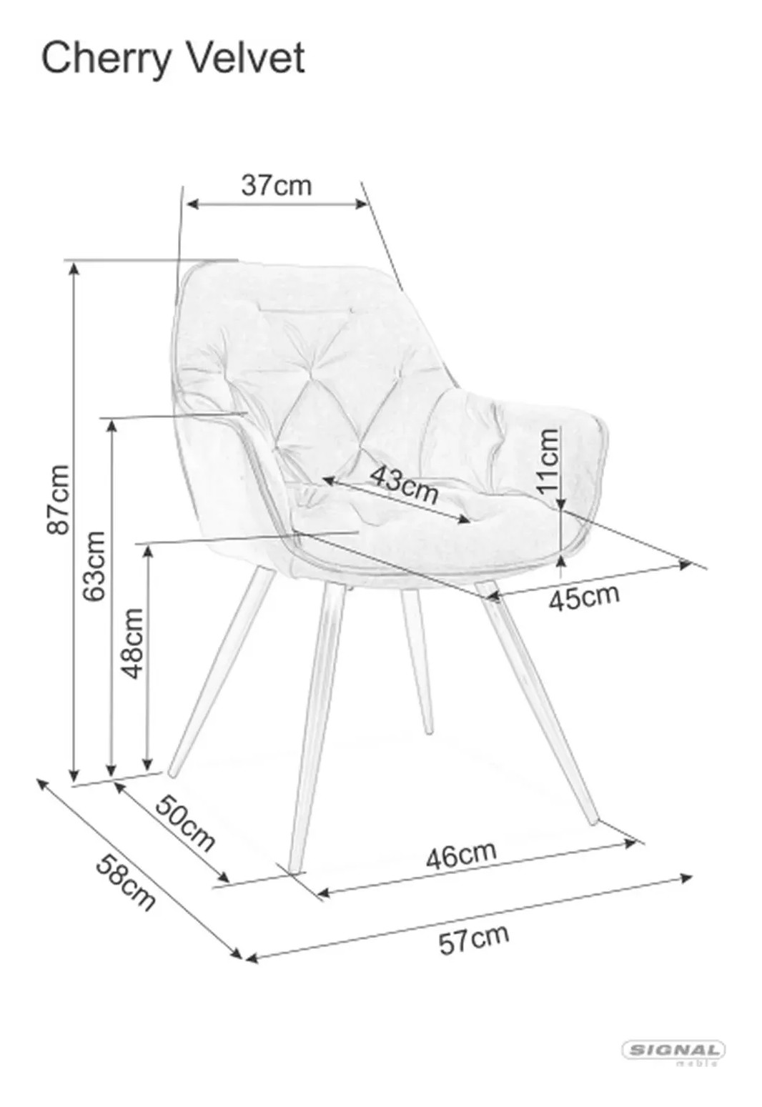 Mirello Chair Velvet