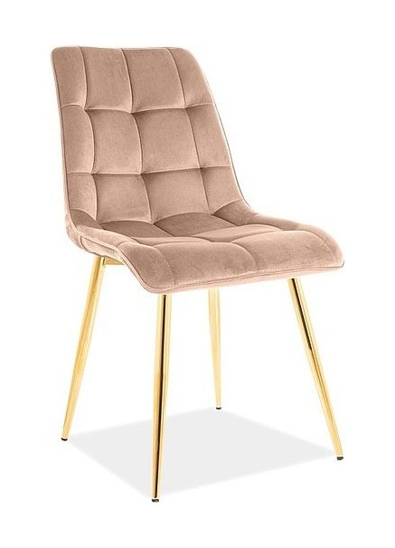 Stelvia Chair Gold Velvet