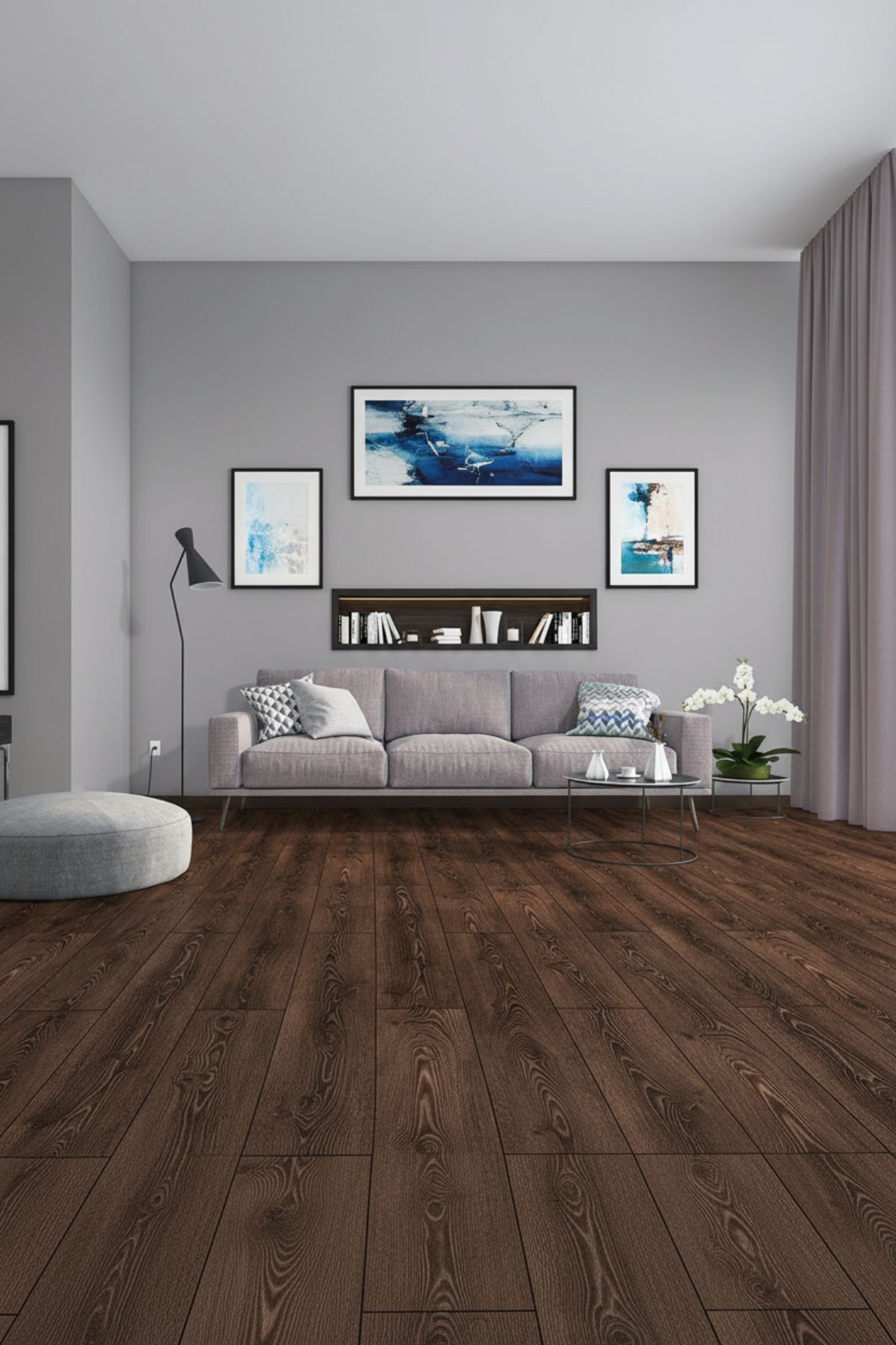 ProfiTrend Prime 8 mm Harbour – Sötét barna, Laminált padló