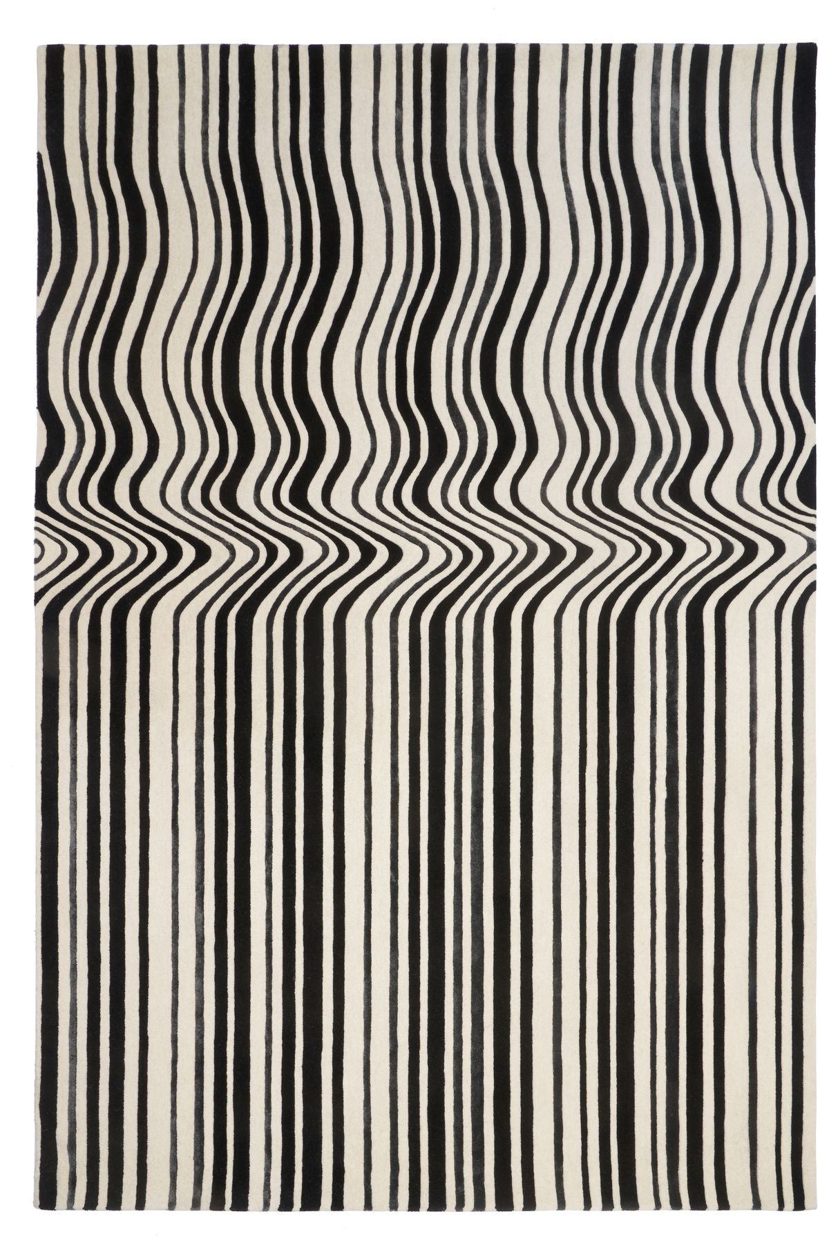 CarpetDeco Draft Black 160x230 – bézs, Kézzel készült
