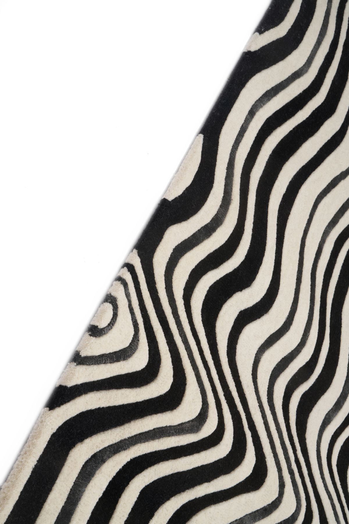 CarpetDeco Draft Black 160x230 – bézs, Kézzel készült