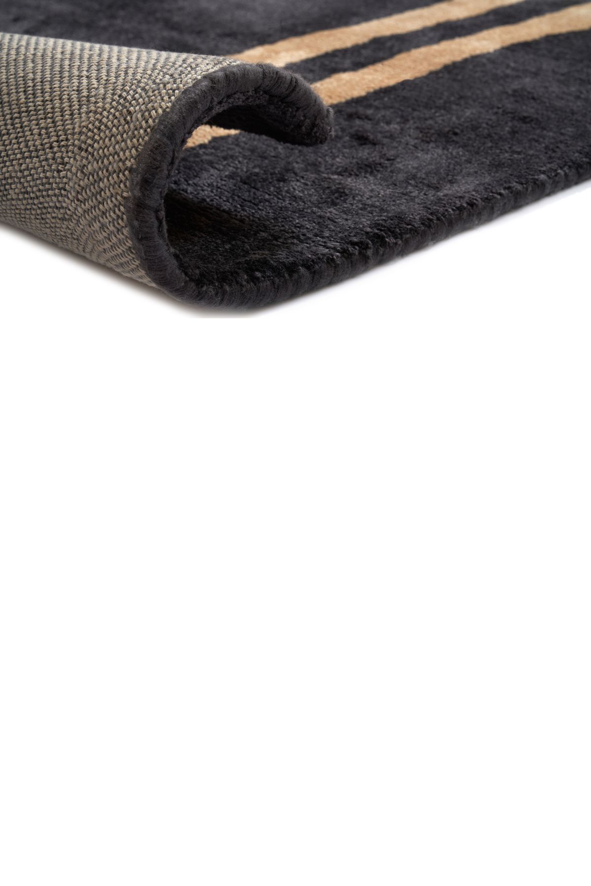 CarpetDeco Imperial Black 160x230 – fekete, Kézzel készült