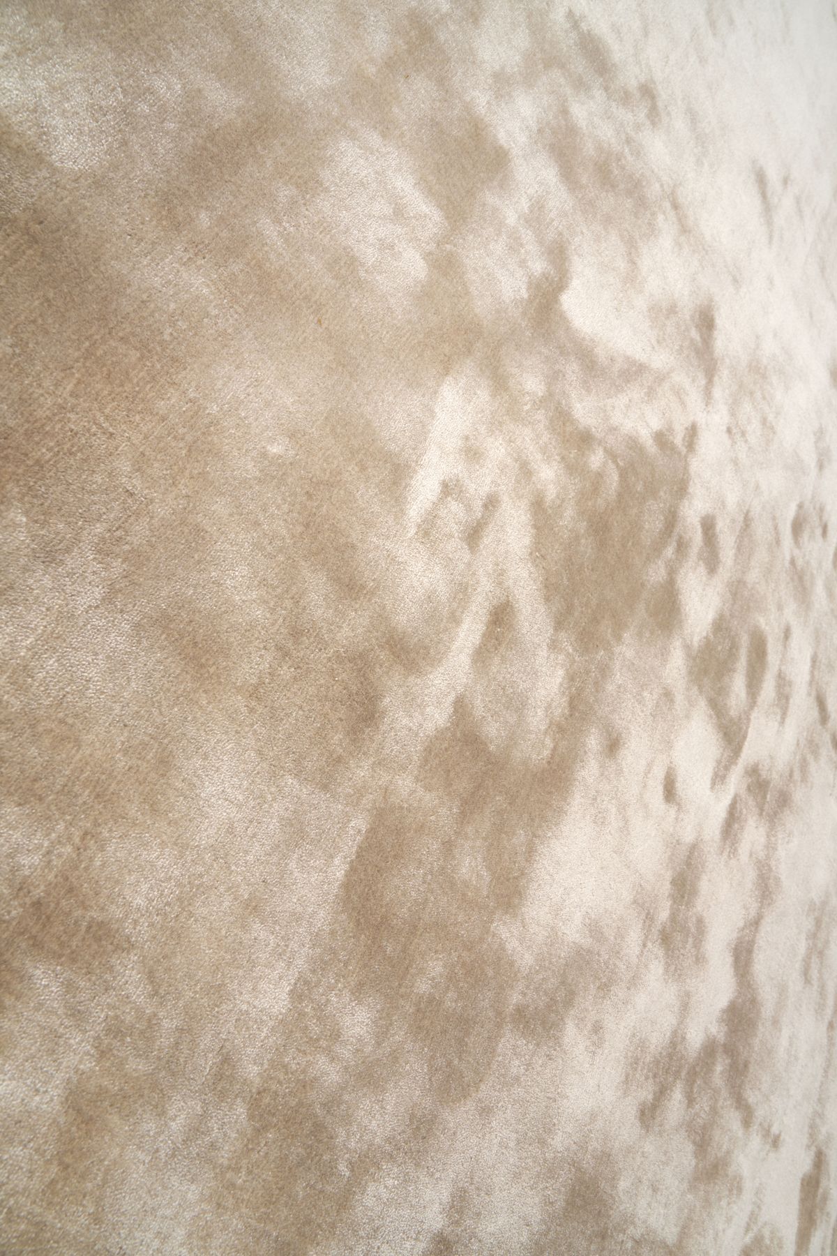 CarpetDeco Plain Paloma Round 250x250 – sötétbézs, Kézzel készült