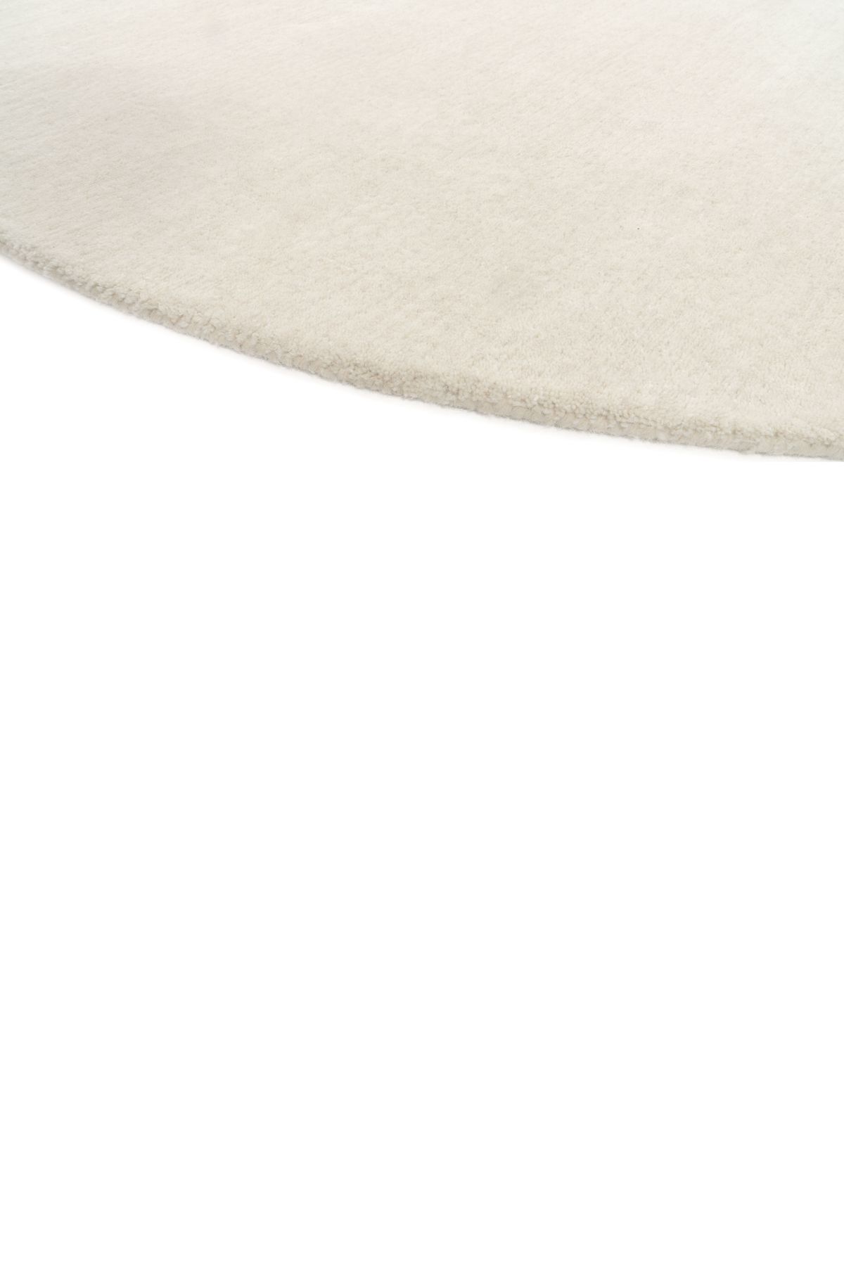 CarpetDeco Rio Ivory Round 250x250 – elefántcsont, Kézzel készült