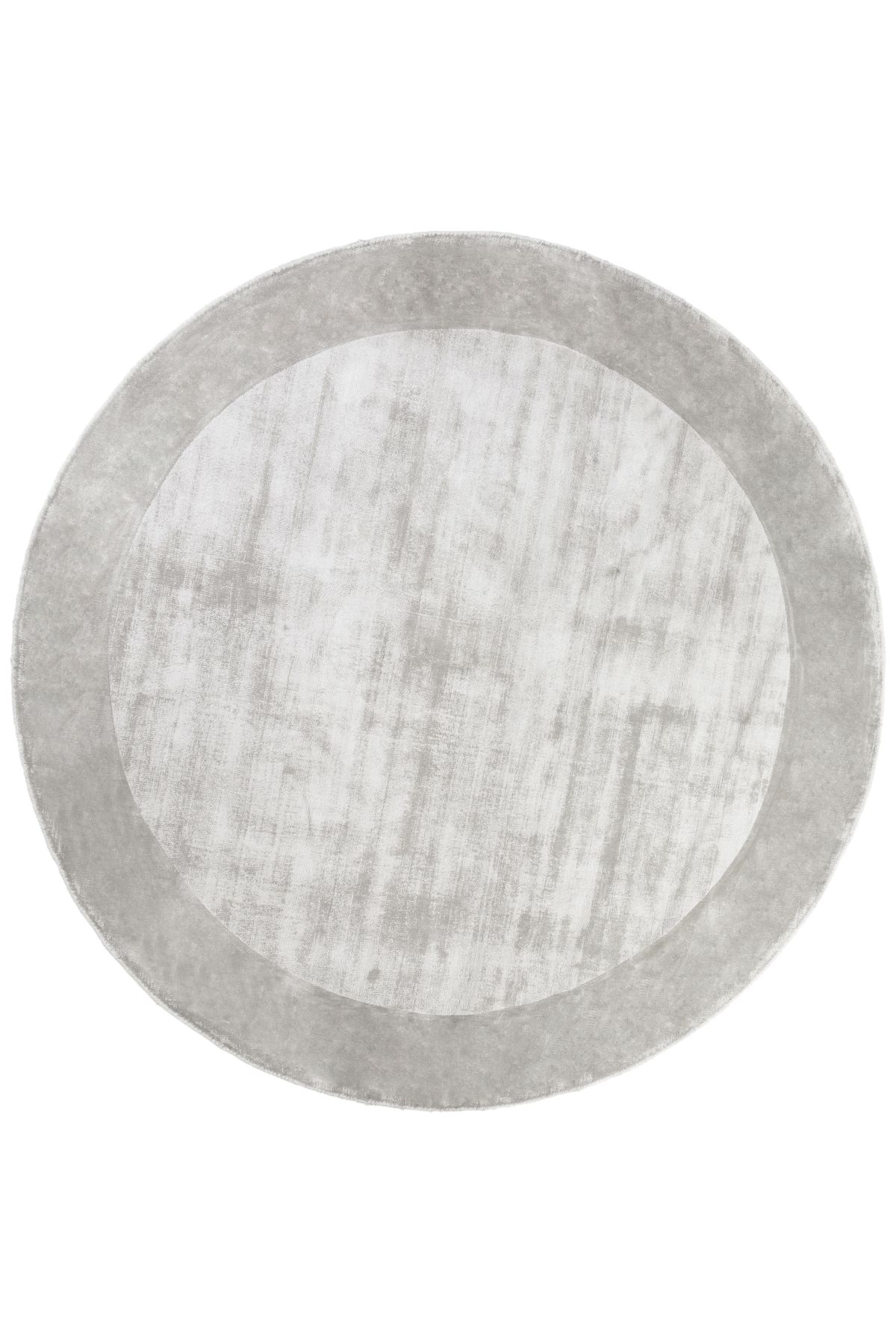 CarpetDeco Tere Light Gray Round 250x250 – világosszürke, Kézzel készült