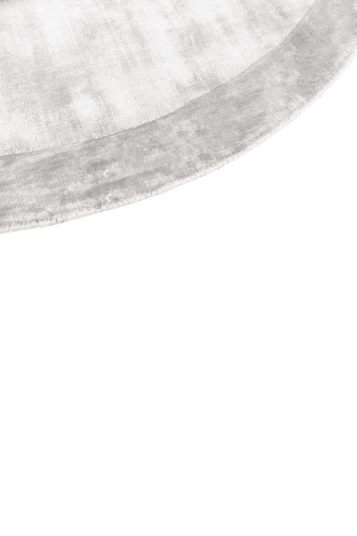 CarpetDeco Tere Light Gray Round 250x250 – világosszürke, Kézzel készült