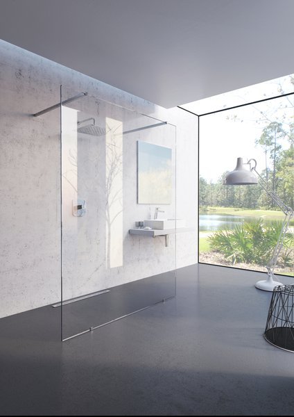 Ravak Walk-In Free Szett 140, zuhanykabin krómhatású transparent – Walk-in zuhanykabinok