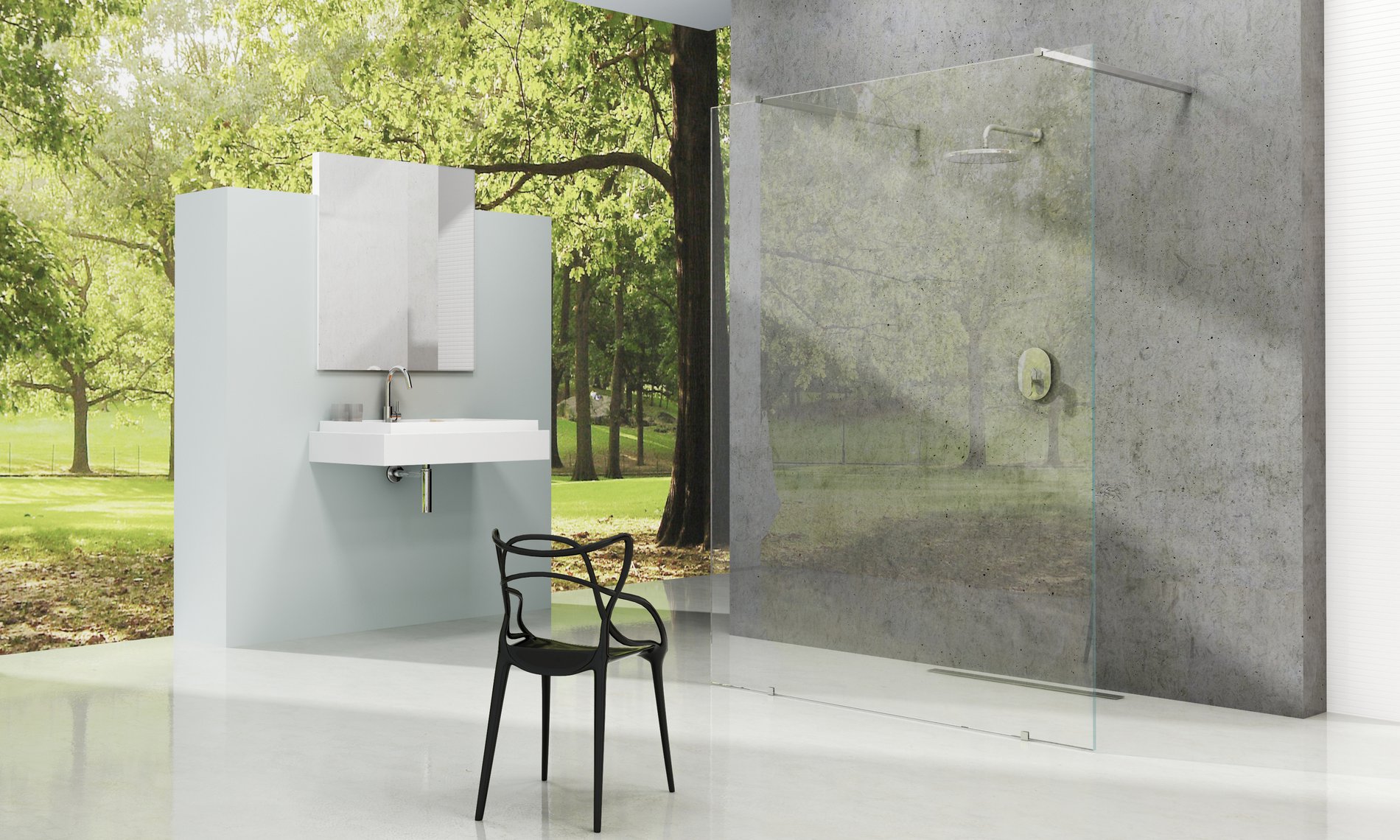 Ravak Walk-In Free Szett 140, zuhanykabin krómhatású transparent – Walk-in zuhanykabinok