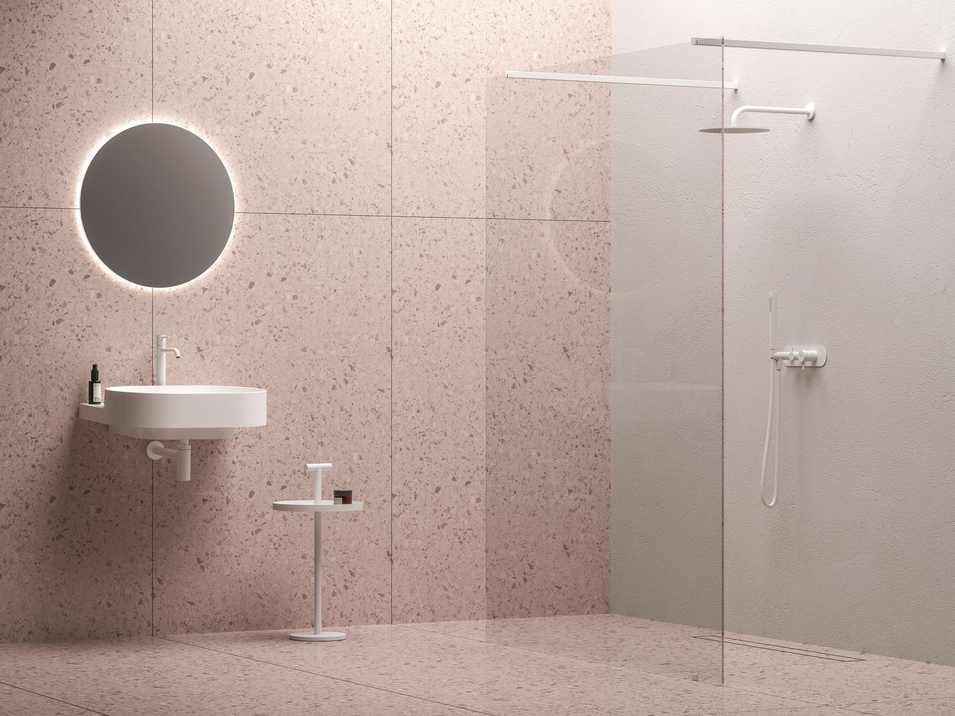 Ravak Walk-In Free Szett 160, zuhanykabin matt fehér transparent – Walk-in zuhanykabinok