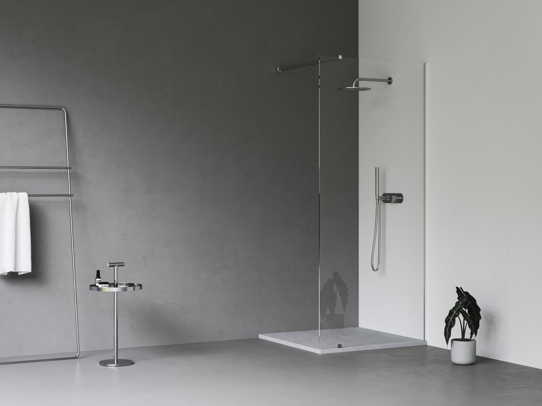 Ravak Walk-In Wall Szett 90, zuhanykabin krómhatású transparent – Walk-in zuhanykabinok