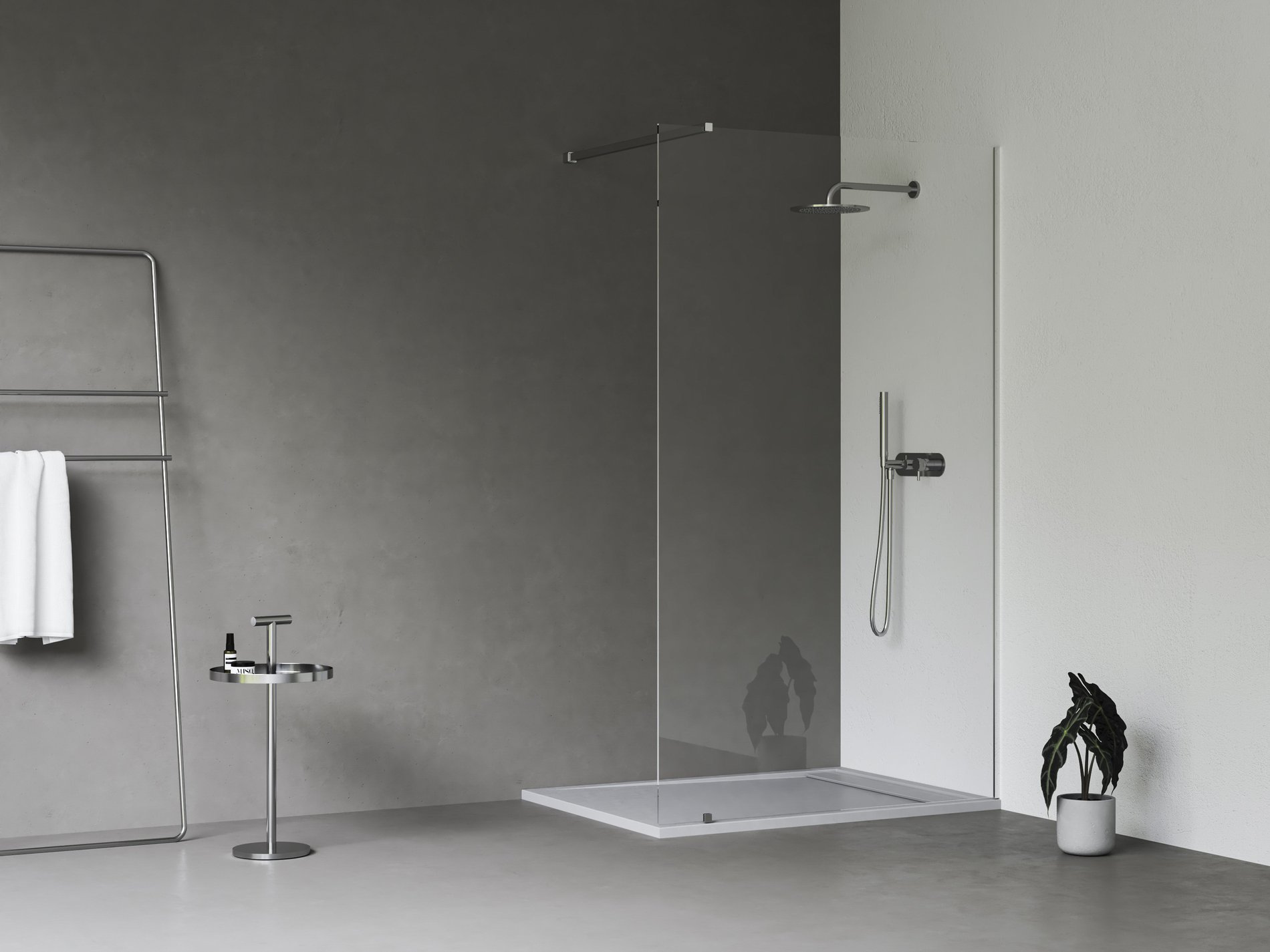 Ravak Walk-In Wall Szett 120, zuhanykabin krómhatású transparent – Walk-in zuhanykabinok