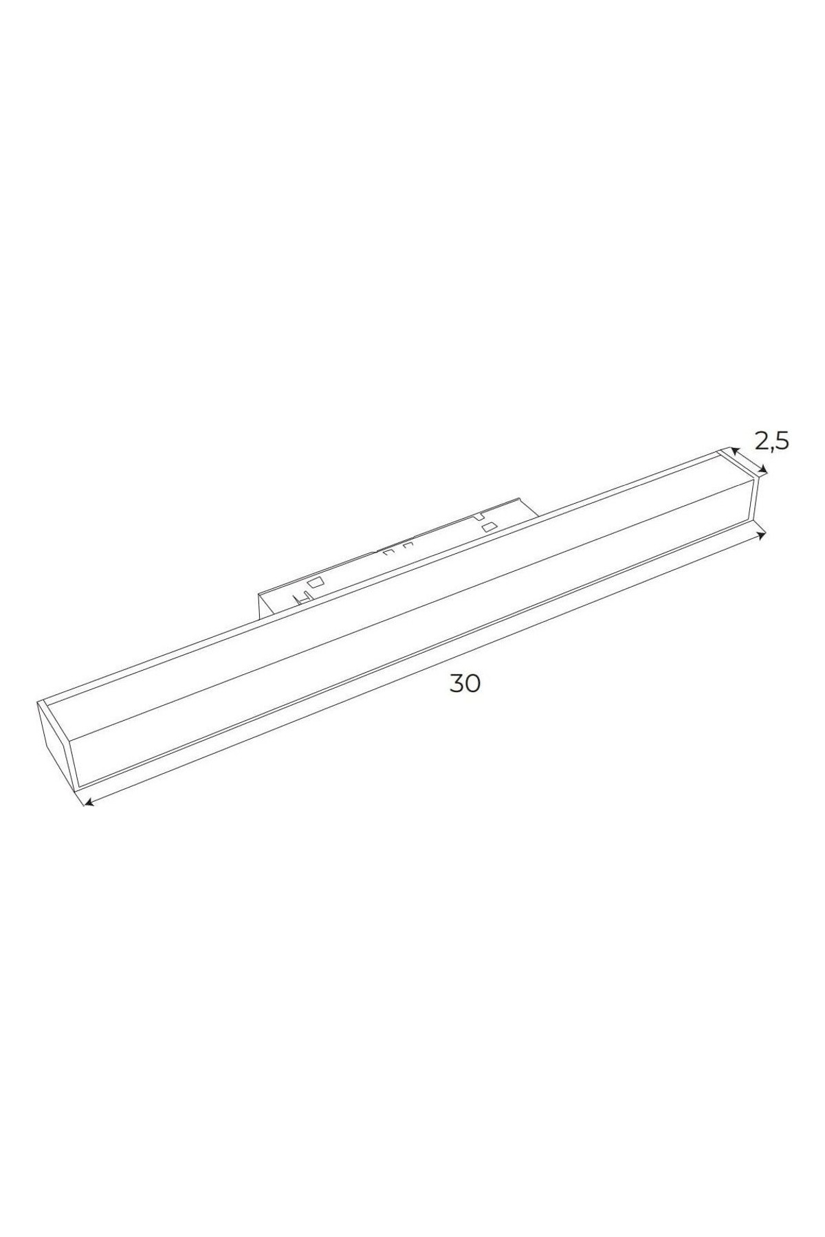 Magnetic Linear Lamp 30cm On/Off