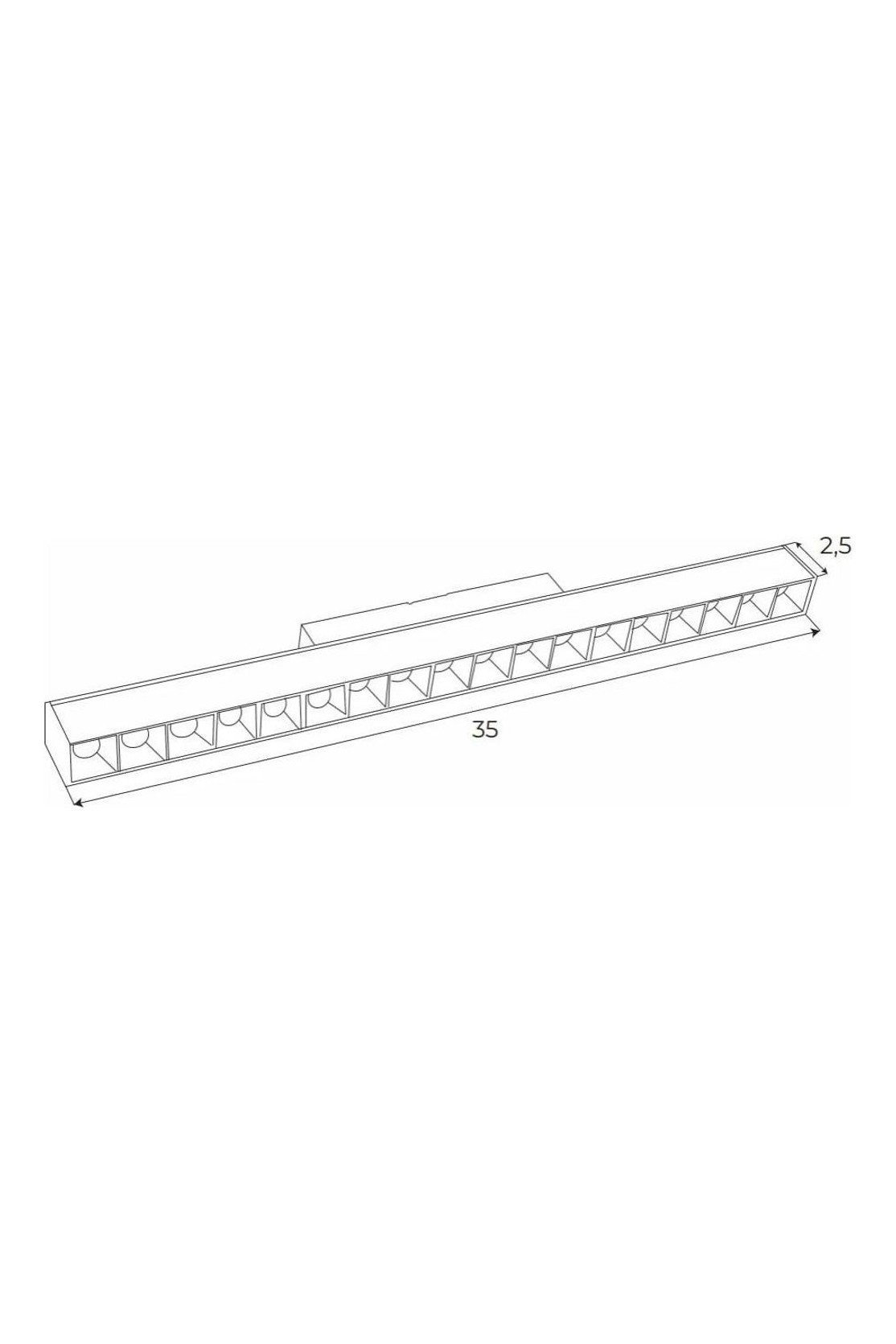 Magnetic Linear Grid 35cm Dali