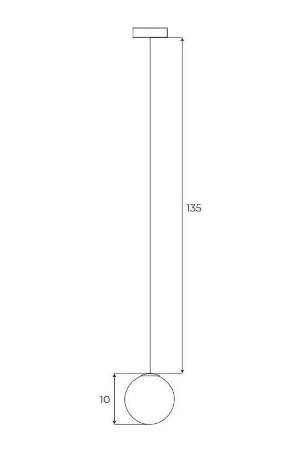 Magnetic Pendant globe On/Off
