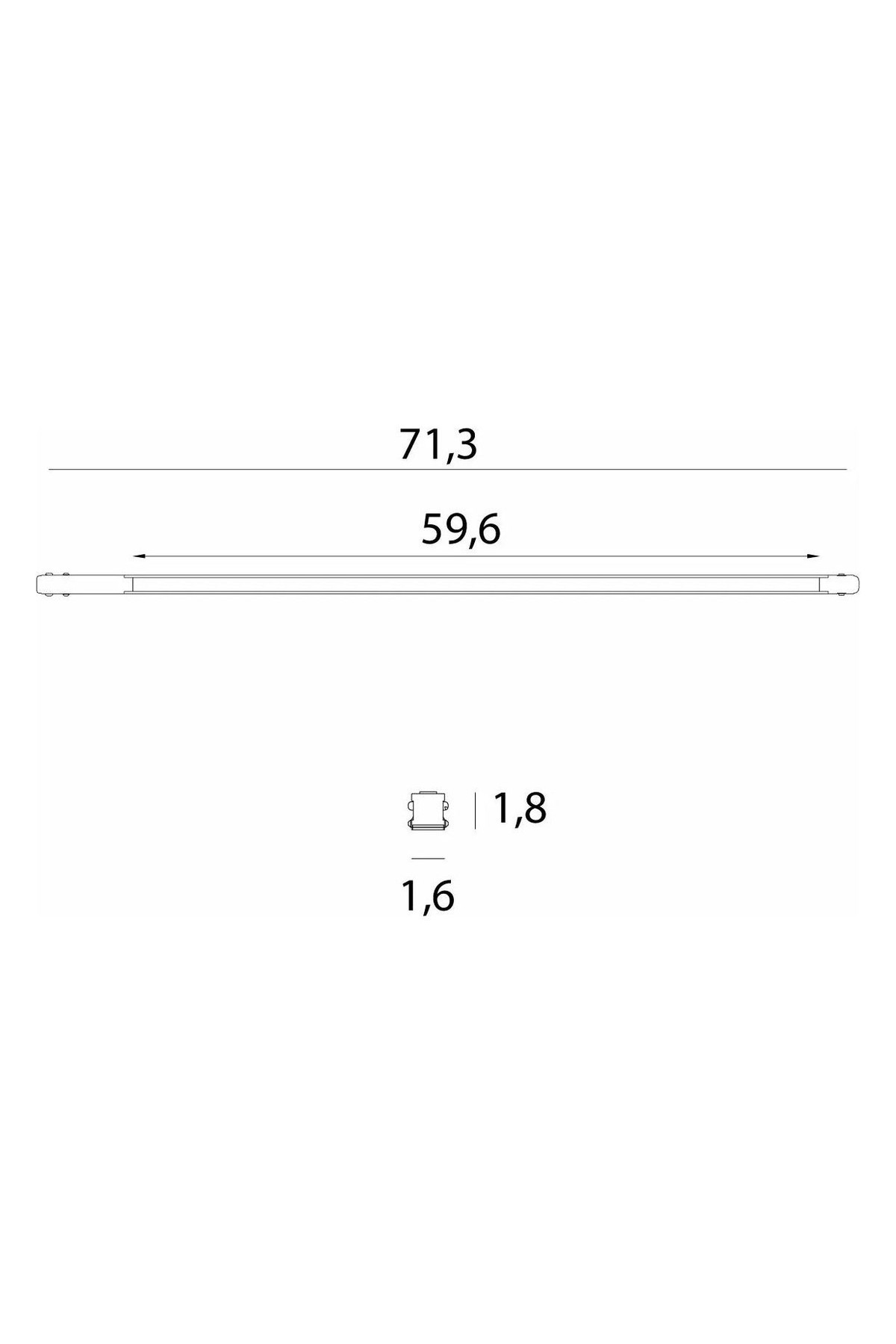 Magnetic Flat line 72cm Zigbee
