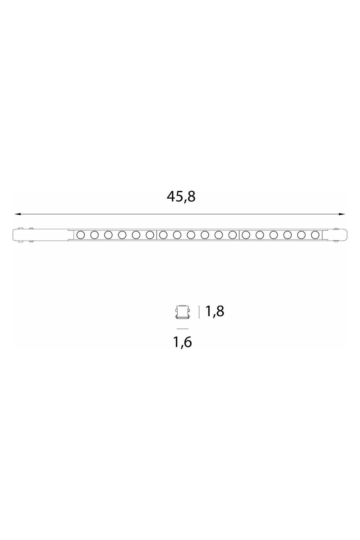 Magnetic Flat grid 48cm Zigbee
