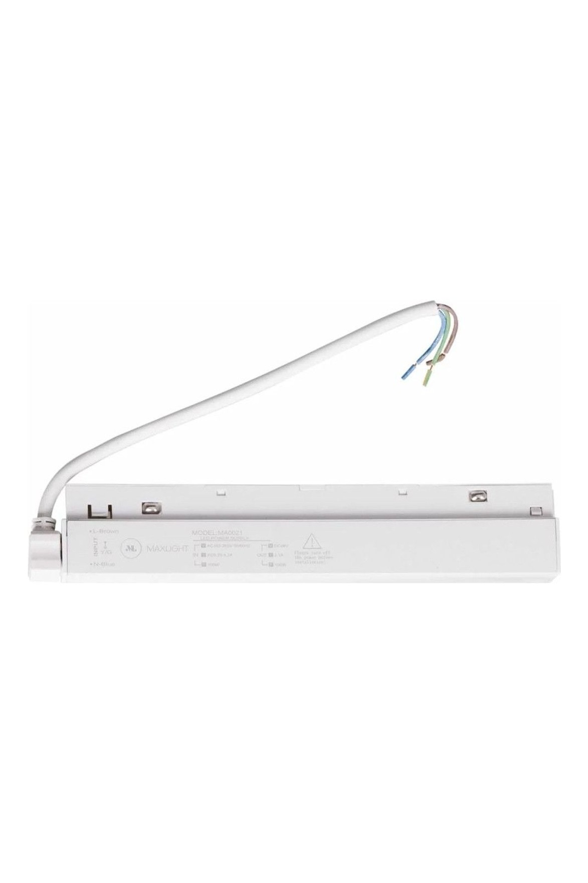 Magnetic 100W trackmounted power supply