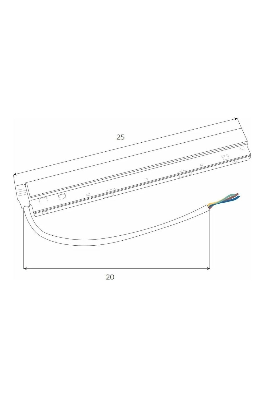 Magnetic 100W trackmounted power supply