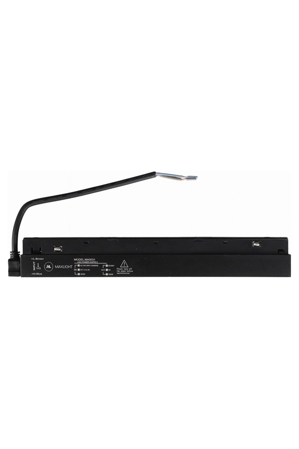 Magnetic 300W trackmounted power supply